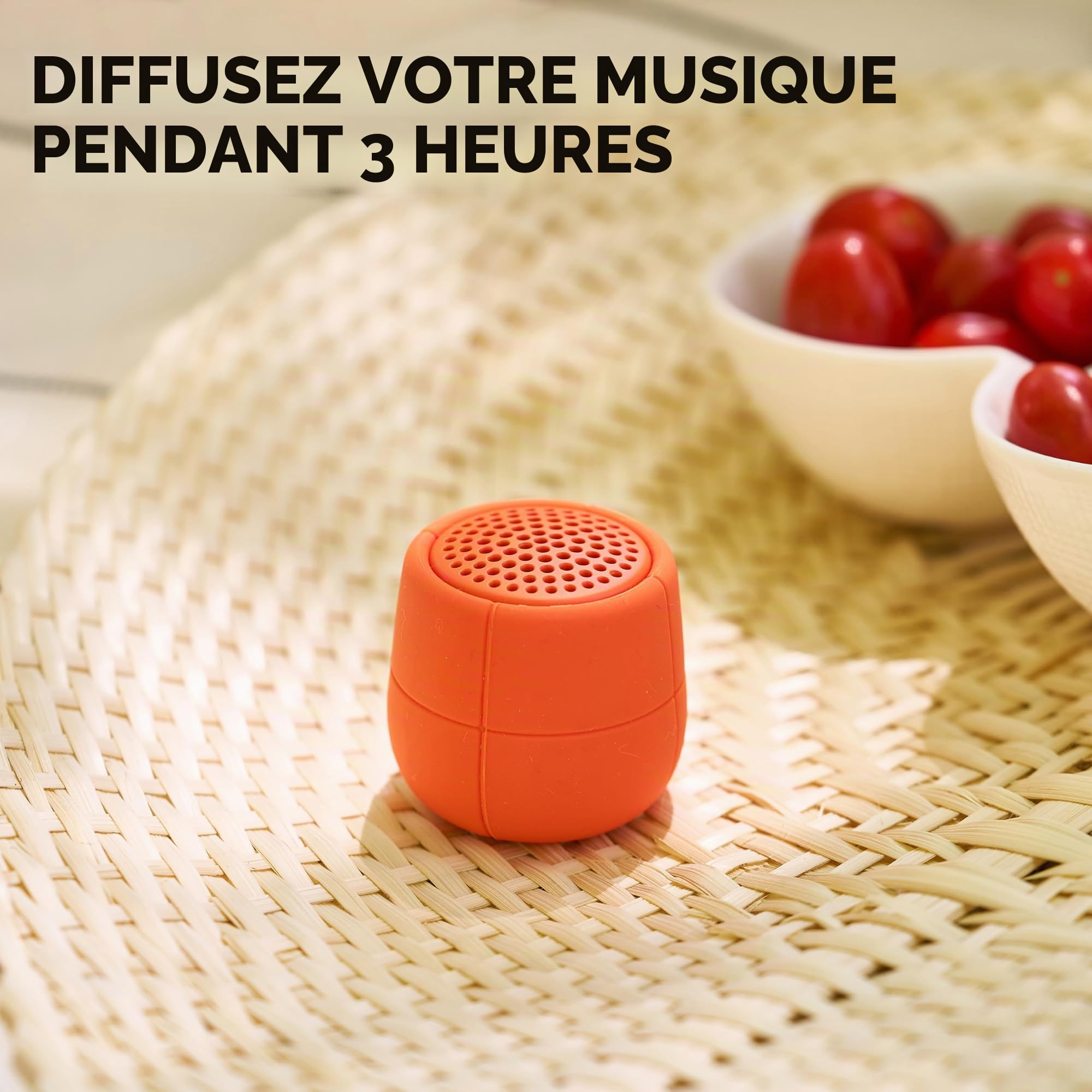 Lexon MINO X - Haut-Parleur Bluetooth Portable IPX7 Flottant et résistant à l'eau - 3W - Rose