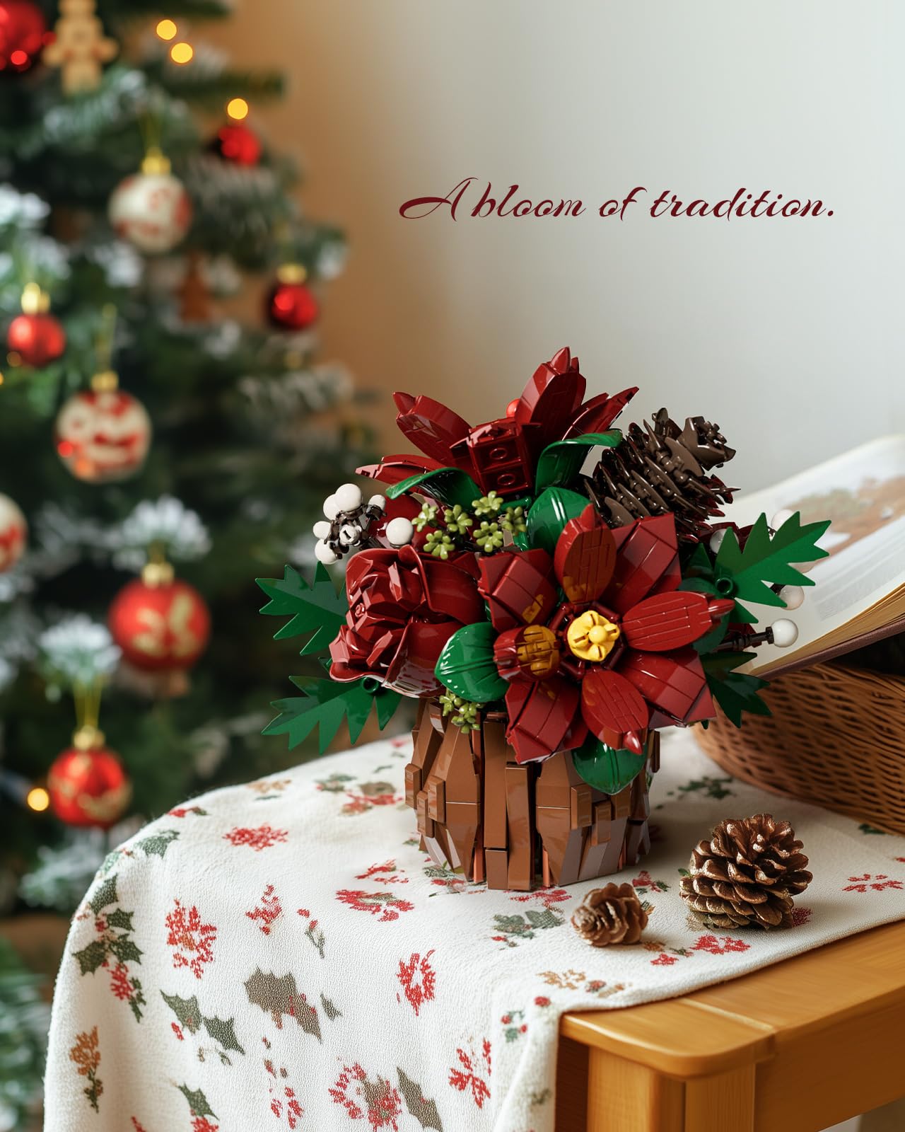 Nifeliz Botanicals Fleurs Set De Construction pour Adultes, Bouquet De Fleurs Convient pour La Décoration du Bureau à Domicile, Décoration & Cadeau pour Hommes et Femmes (767 Pièces, NF10347)