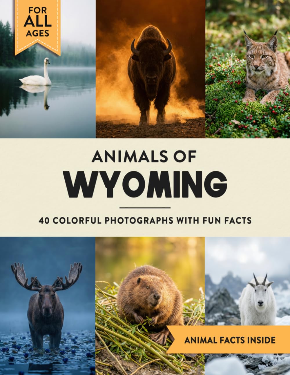 Animals of Wyoming: Learn All About Equality State Wildlife in a Fun Fact Picture Book for Kids and Adults