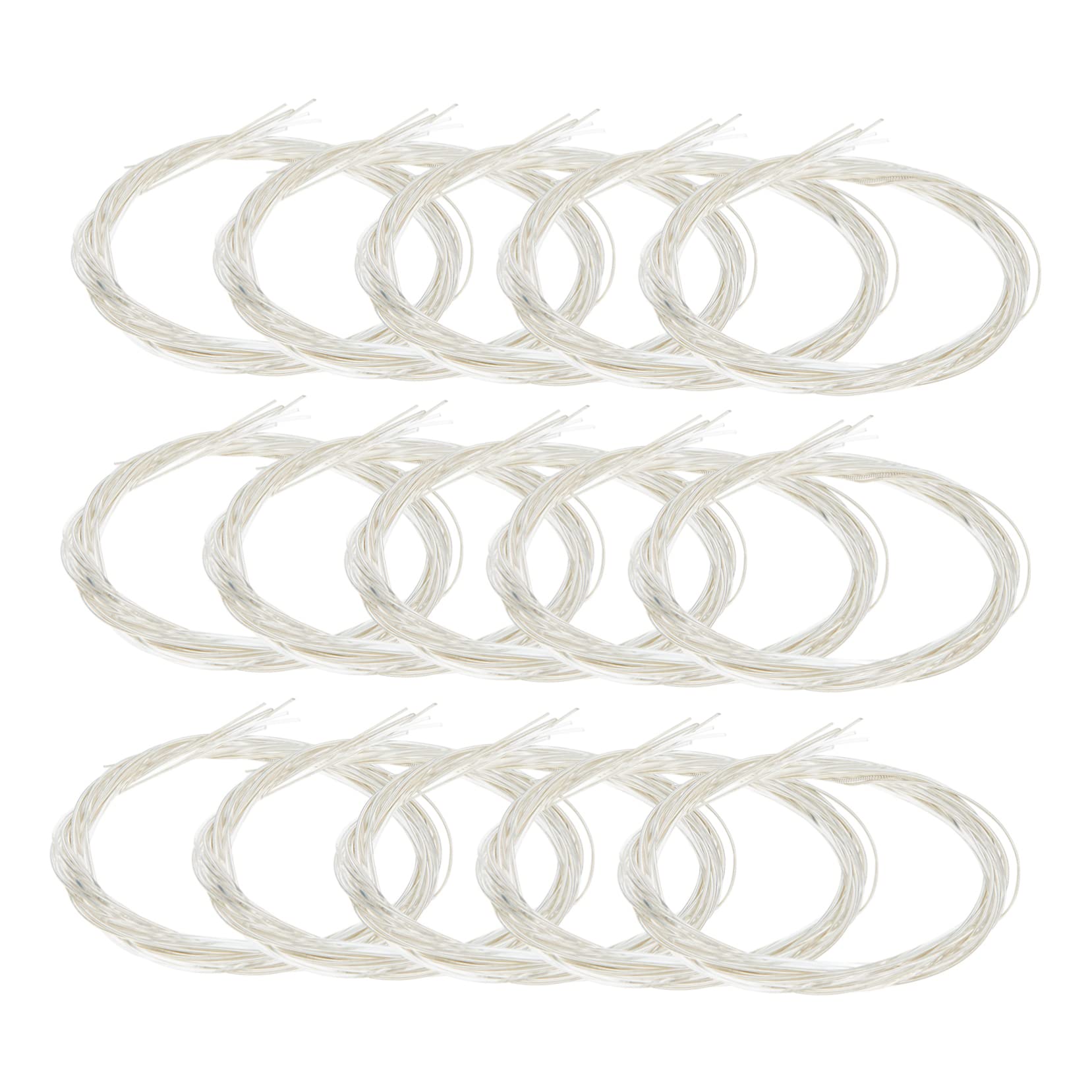 Kisangel 12Pcs Strings Durable Guitar Strings for Folk and Classical Guitarists Smooth Sound Easy Replacement Guitar Accessories for Musicians and Performers
