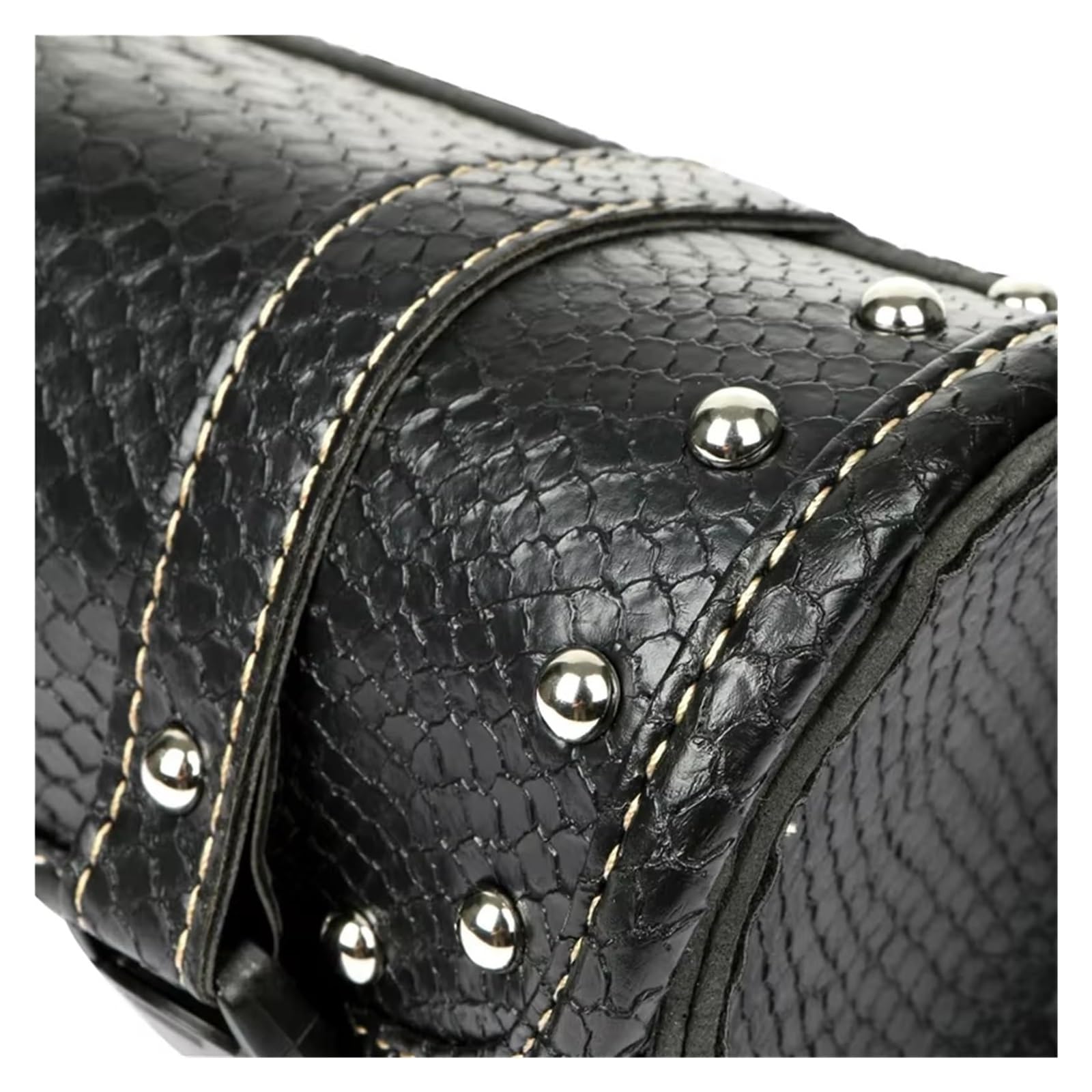 Moto Paraurti Borsa Moto retrò Similpelle Anteriore Portaoggetti Bagagli Sella Borsa