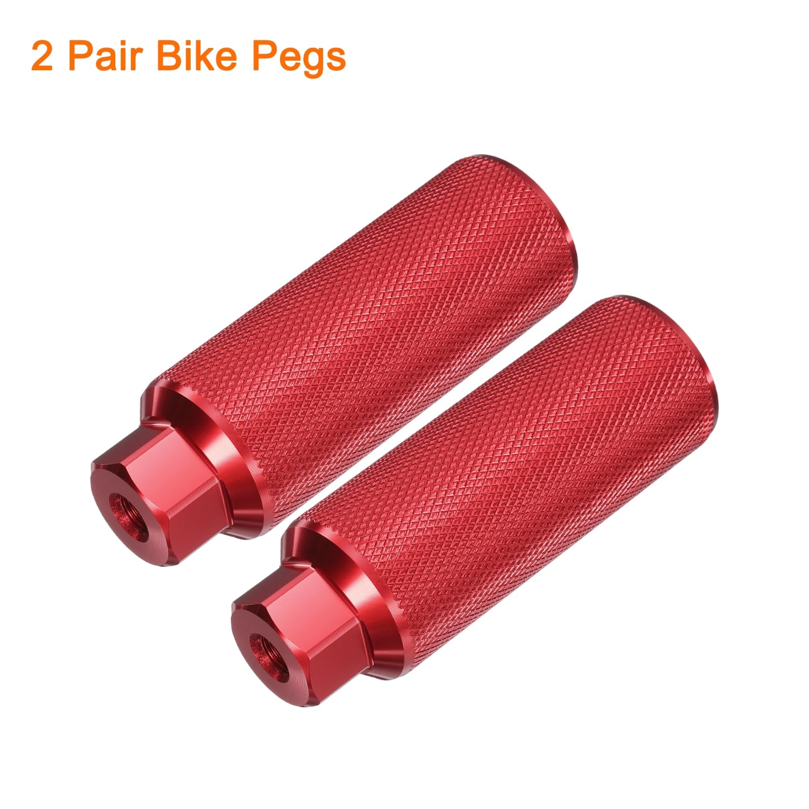 QUARKZMAN Paar Fahrrad BMX Pegs Aluminiumlegierung mm Öffnung Hintere Stunt Pegs Anti-Rutsch Hintere Sitzstände für Mountainbike Rennrad BMX Schwarz
