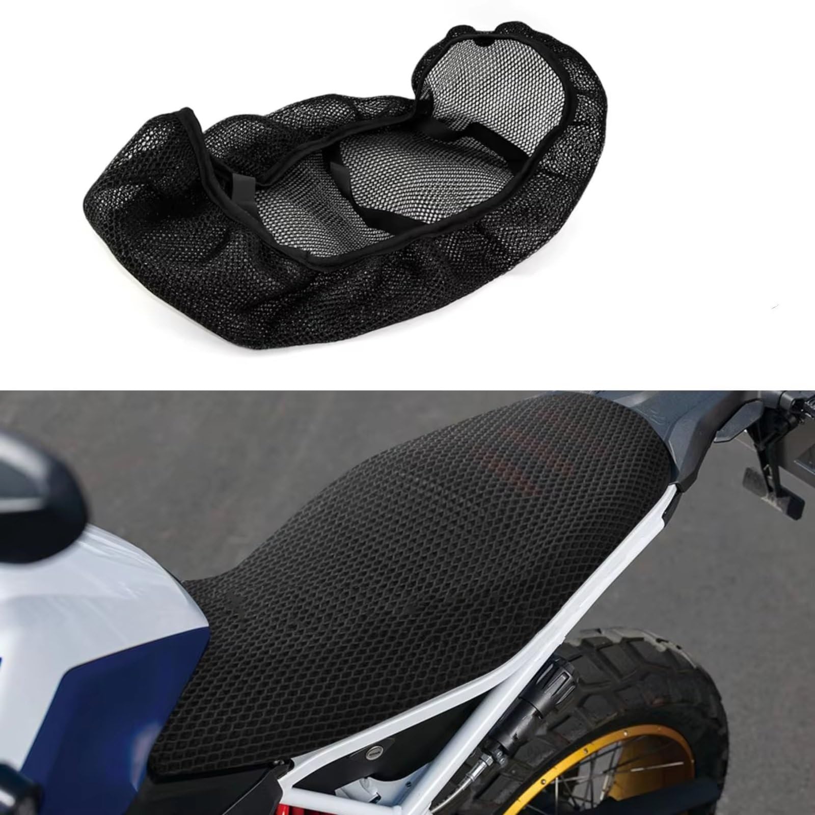 Fodera Per Cuscino Sedile Moto Per F900GS Per F900 Per F 900 GS Maglia A Nido D'ape Antiscivolo