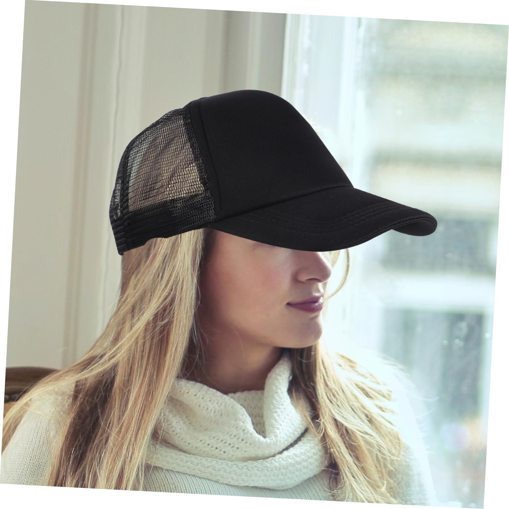Didiseaon 10 Pezzi Baseball Mesh Traspiranti in Poliestere per Sublimazione DIY Cappelli Vuoti Leggeri e attività Outdoor