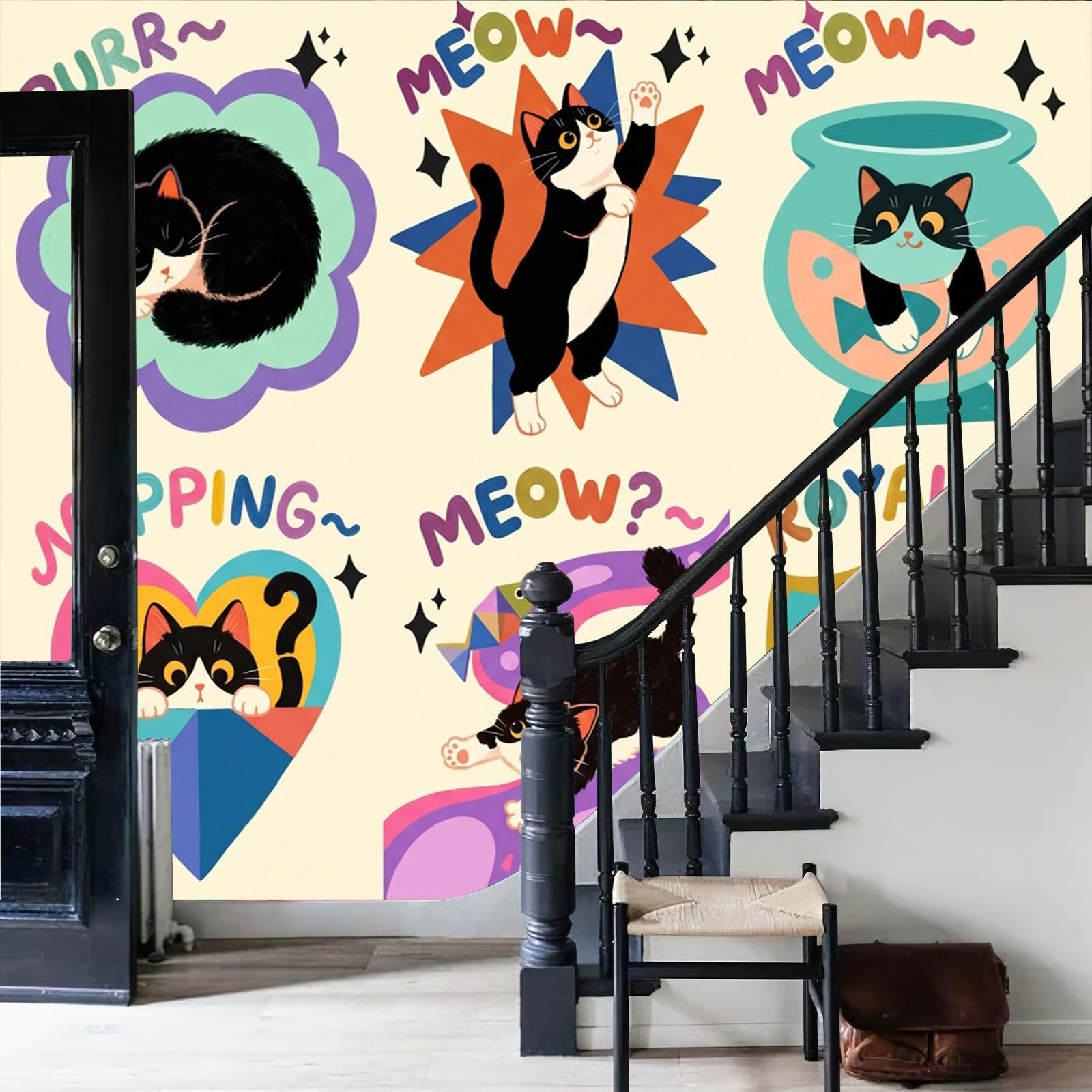 Papier peint panoramique intissé pour masquer les défauts du mur - 8