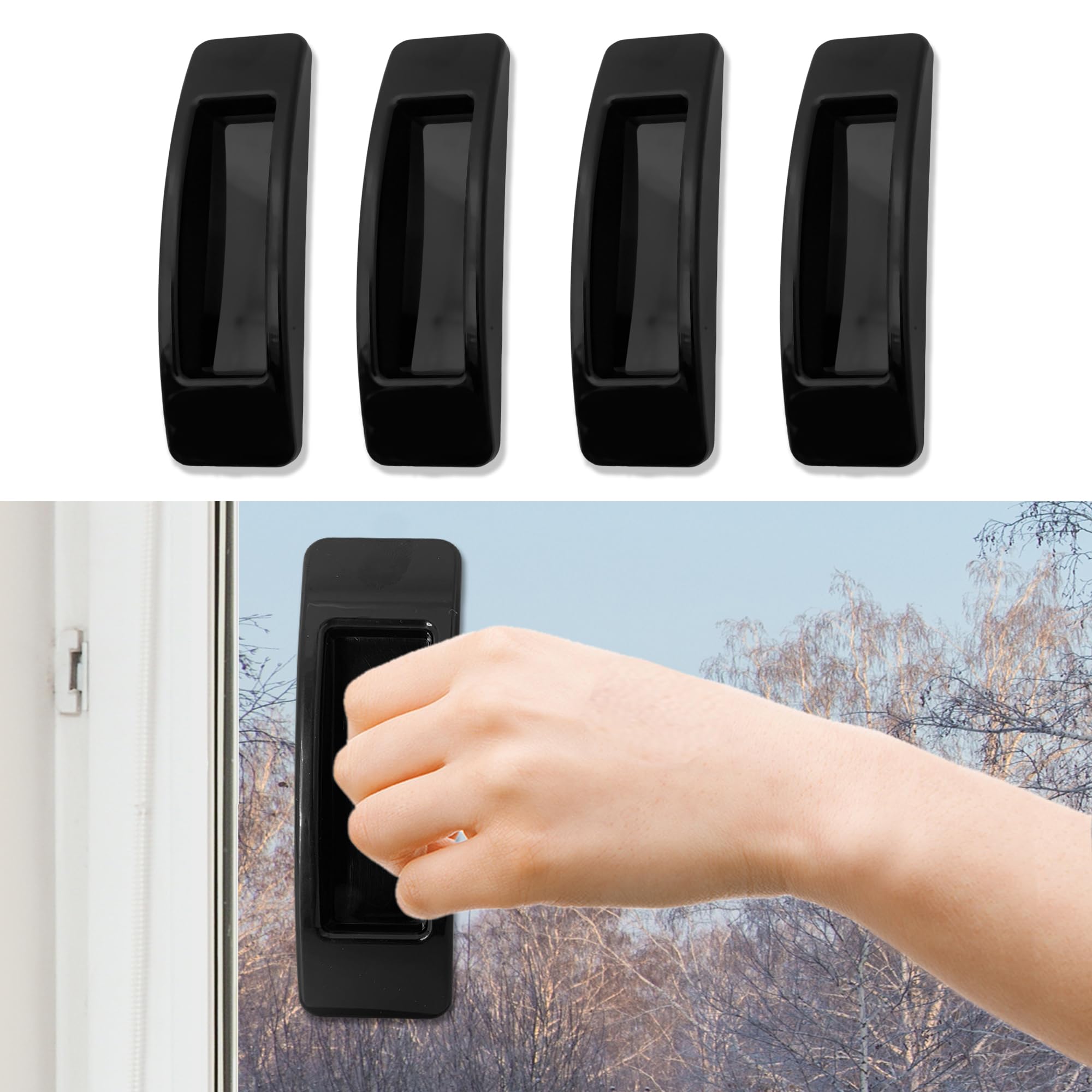 Window Handle - 4pcs Replacement Window Parts Sliding Adhesive Window ...