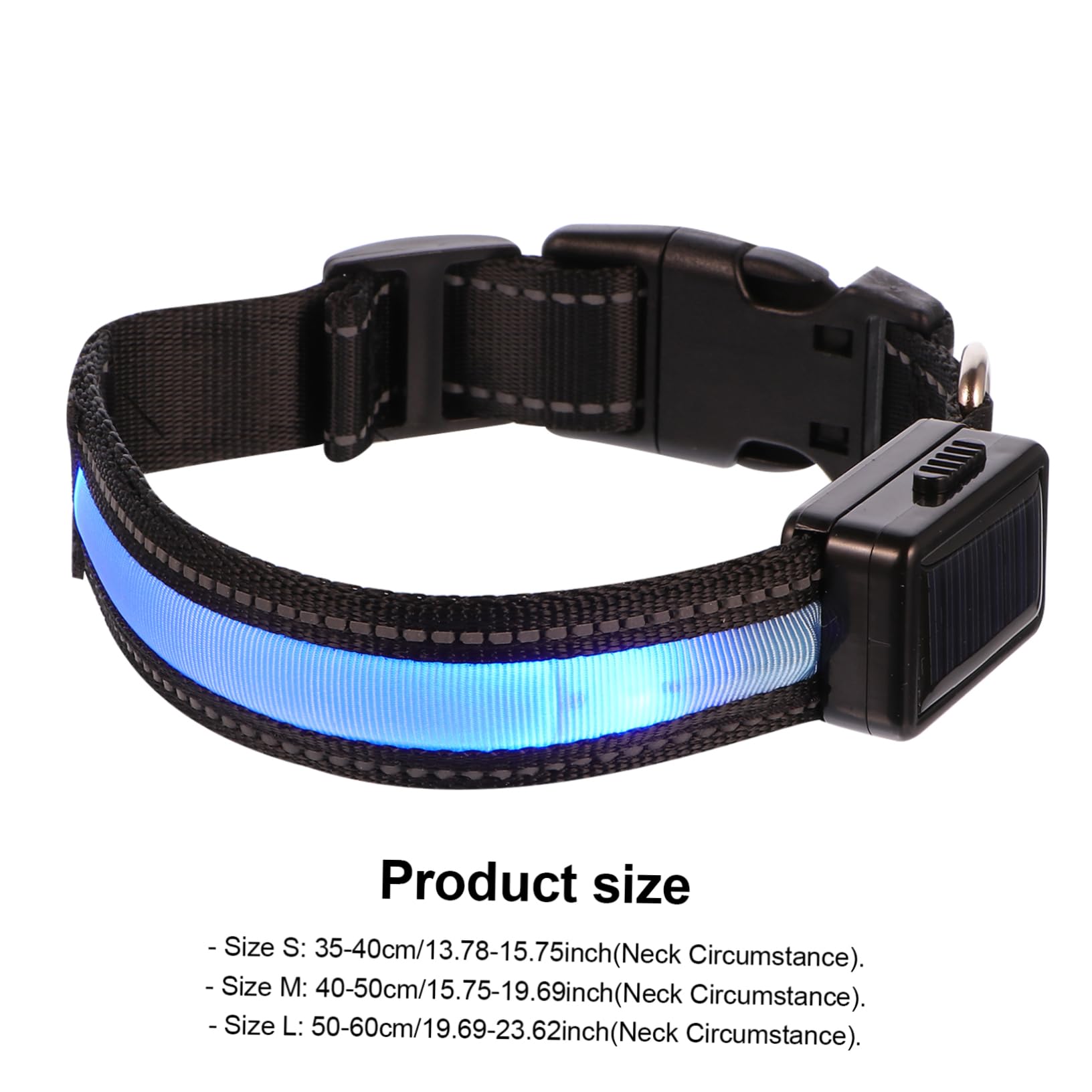 Beavorty 3juegos Collar Led para USB Recargable Acolchado y Seguro para Paseos para Camping y Actividades