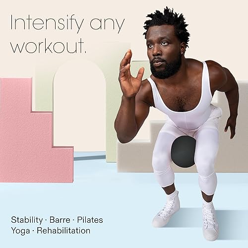 Miniatura 3 de Bala Non-Weighted Exercise Ball - 8" Yoga Ball for Barre, Stretching, Strength & Core Training - Small Pilates Ball Workout Accessory with Mini Pump