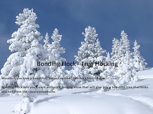 Snow Bonding Flock - Blancanieves Árbol Flocado - Bolsa de 2 libras