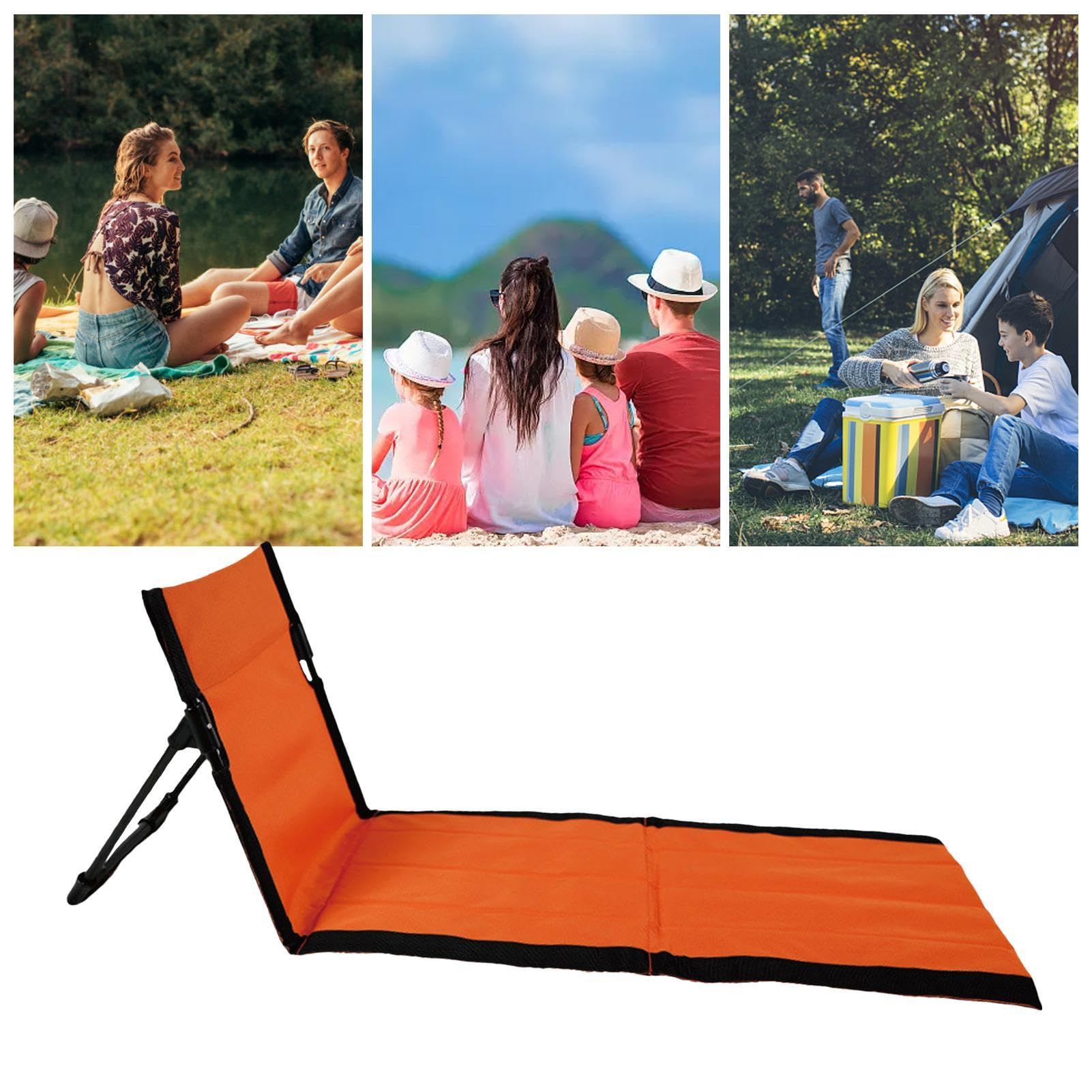 Beach Lounger WEJOY Portable Mat , Lightweight Beach Chairs For Adults, Adjustable Folding Reclining Beach Mat With Back Support For Outdoor Lawn Camping Sunbathing Lounge Chair