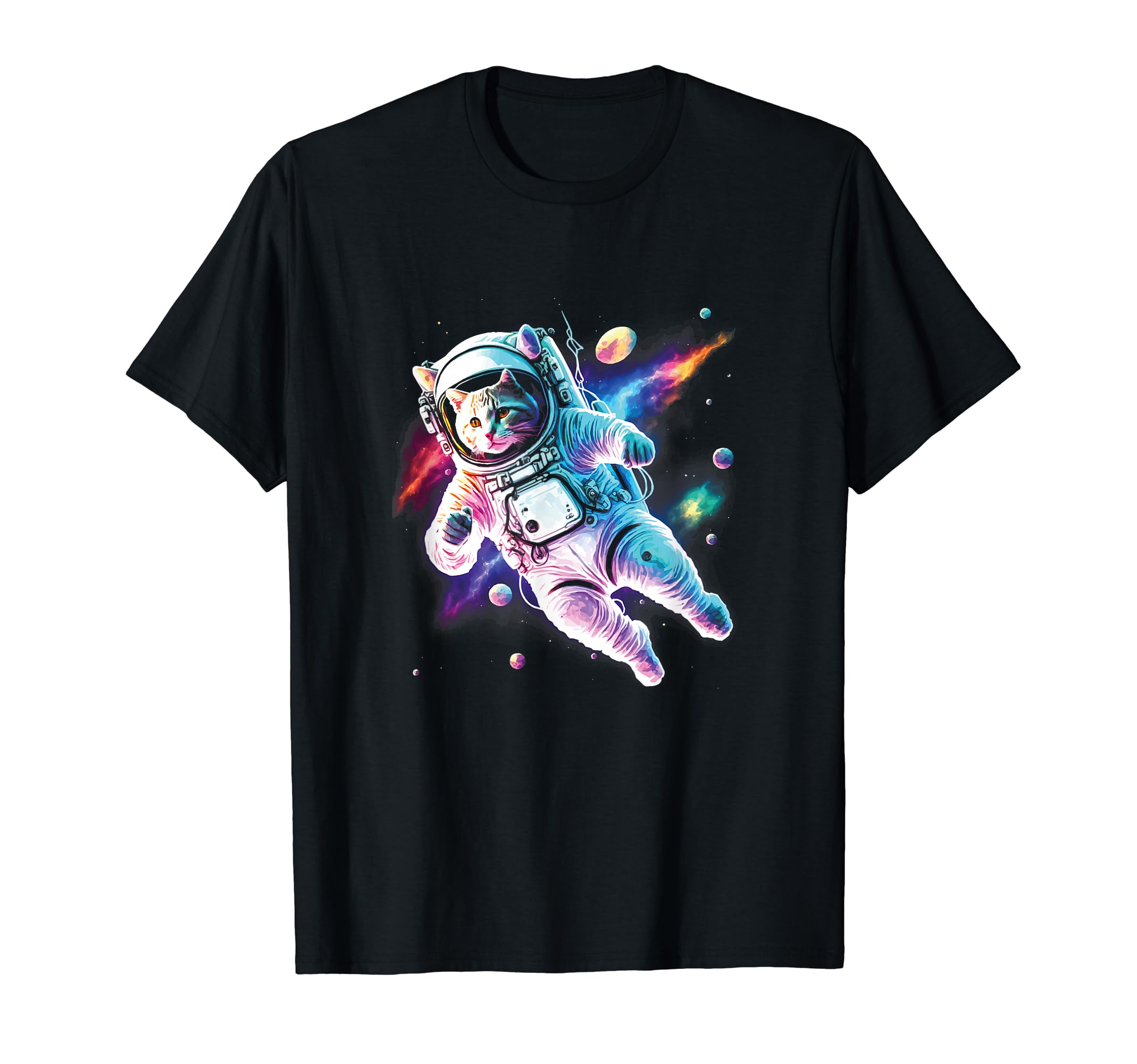 Cosmic Space Cat Astronaut Catstronaut / Cat lovers Graphic T-ShirtOEKO-TEX STANDARD 100