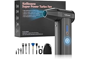 Compressed Air for Dust Collector, Cordless & Rechargeable Air Blower Electric Turbo Fan 150000RPM Powerful