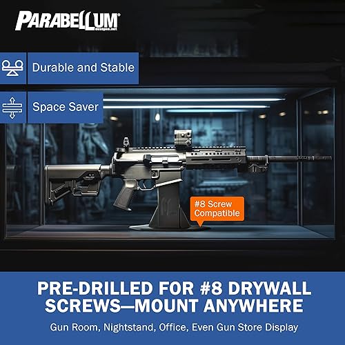 Miniatura 5 de Soportes de exhibición de rifle AR10, Deisgns Parabellum, Rifle SBR y montaje de pistola, no requiere montaje