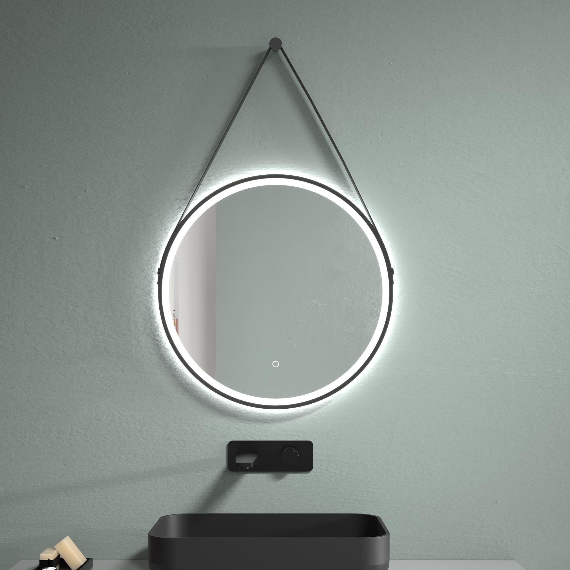 M Ledme Mijas Badkamerspiegel met licht, 50 x 70 cm, dimbaar, 3