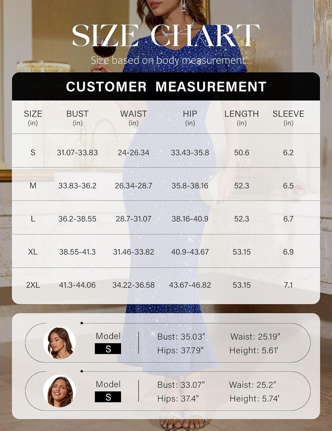 DRESSTELLS Womens Cocktail Sequin Wedding Guest Dresses, Formal Glitter Sparkly Evening Party Long Prom Vintage Dress - Image 7