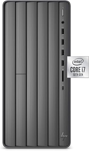 HP Envy Desktop, Intel Core i7-10700 de 10 generación, 16 GB de RAM, disco duro de 1 TB y SSD de 512 GB, Windows 11 (TE01-1020, negro)