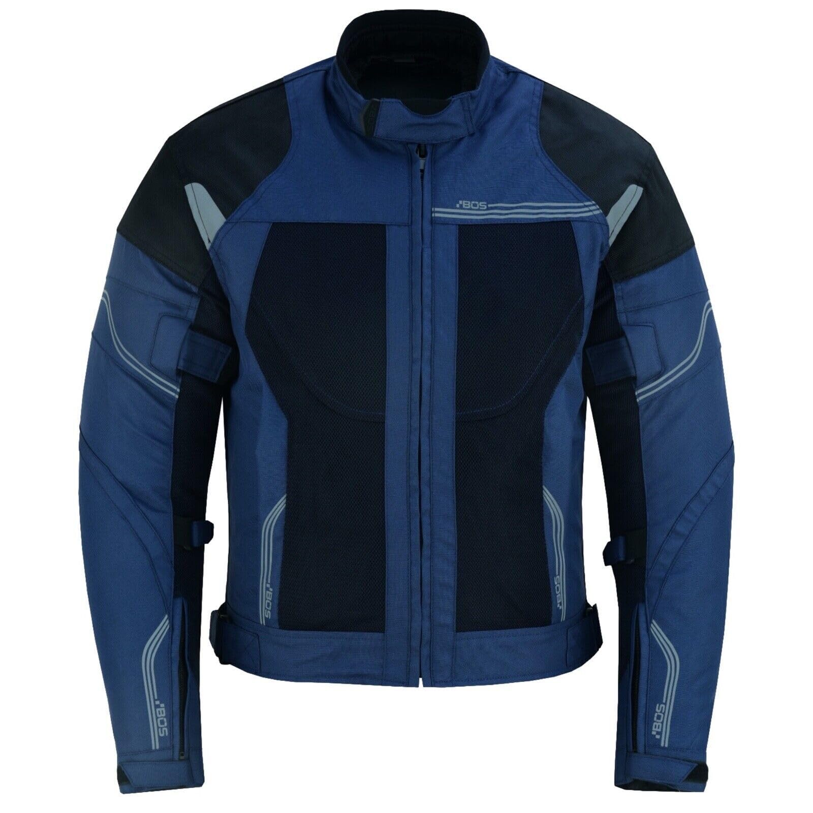 Herren Motorradjacke Sommer Wasserdicht, Atmungsaktiv mit Protektoren, Hochwertiges Textil, Reflektierend, Verstellbar & Belüftet