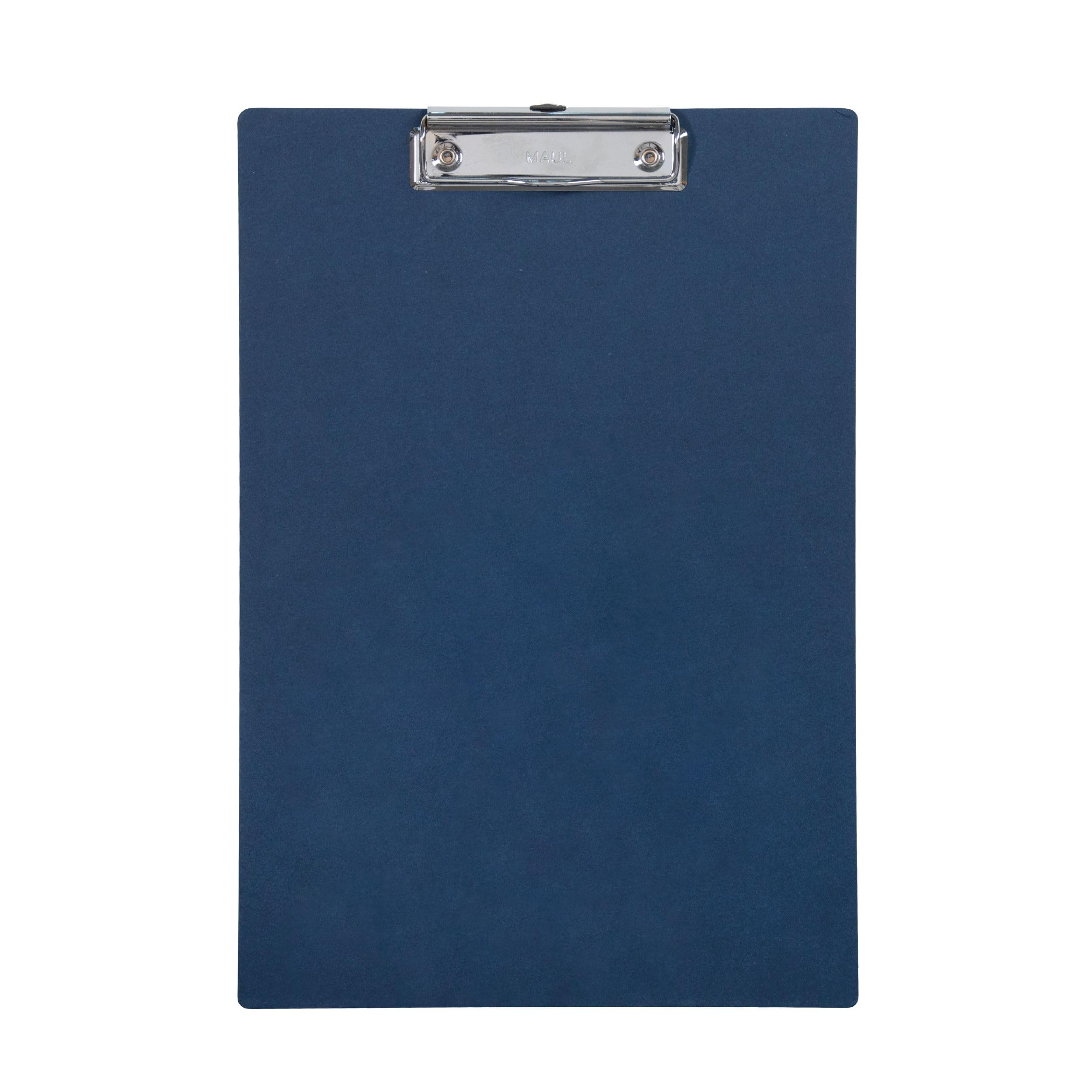 MAUL Maul Balance Clipboard A4 Cardboard Writing Board in DIN A4 Format Clipboard for Hanging Modern Clip for Storage of Paper for Office, Kitchen and Workshop Blue