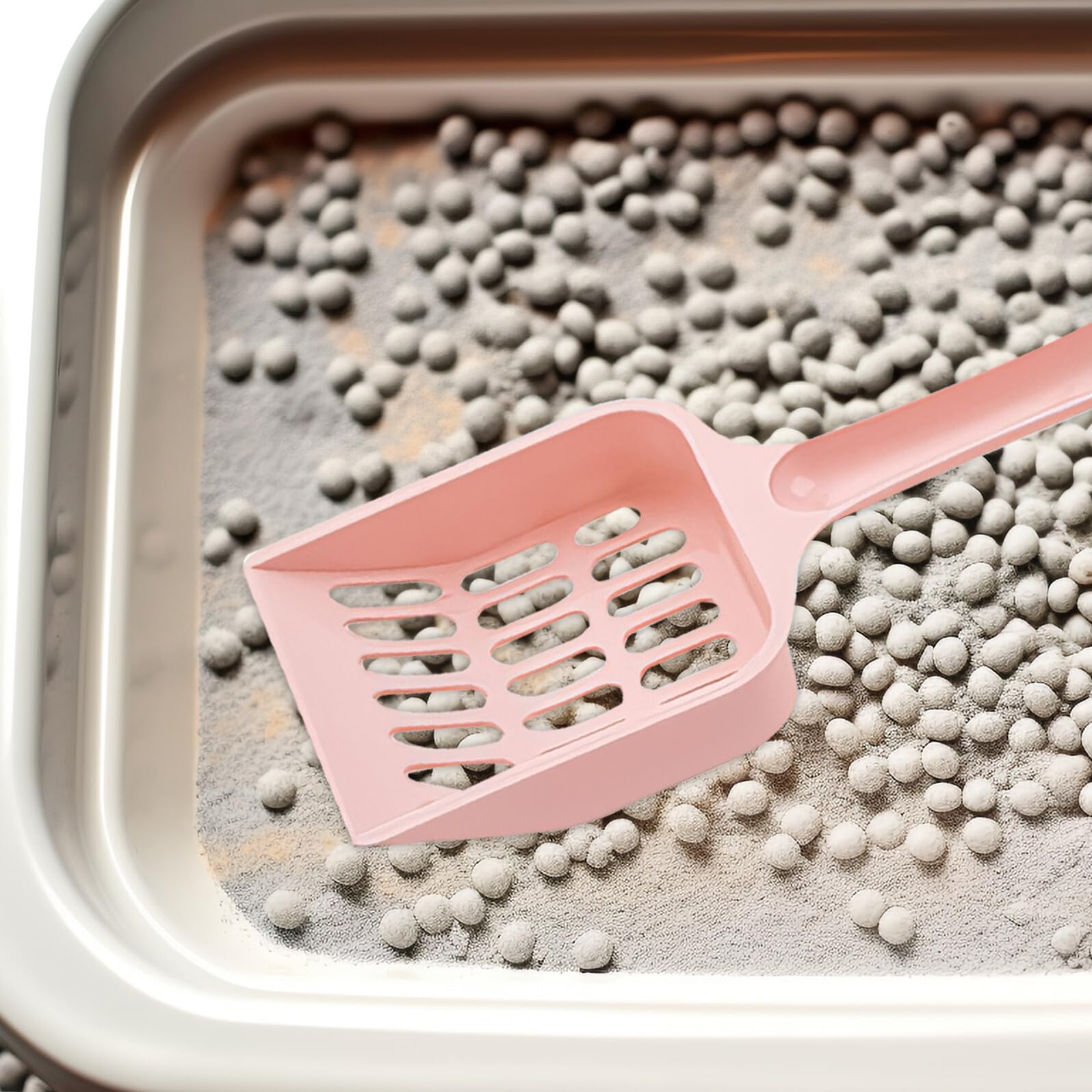 Set da 24 Palette per Lettiera per Gatti in Plastica Paletta Setaccio Fori Piccoli Pala Profonda Leggera per Pulizia Facile e Compatibile Tutte Le Lettiere per Gattini e Gatti