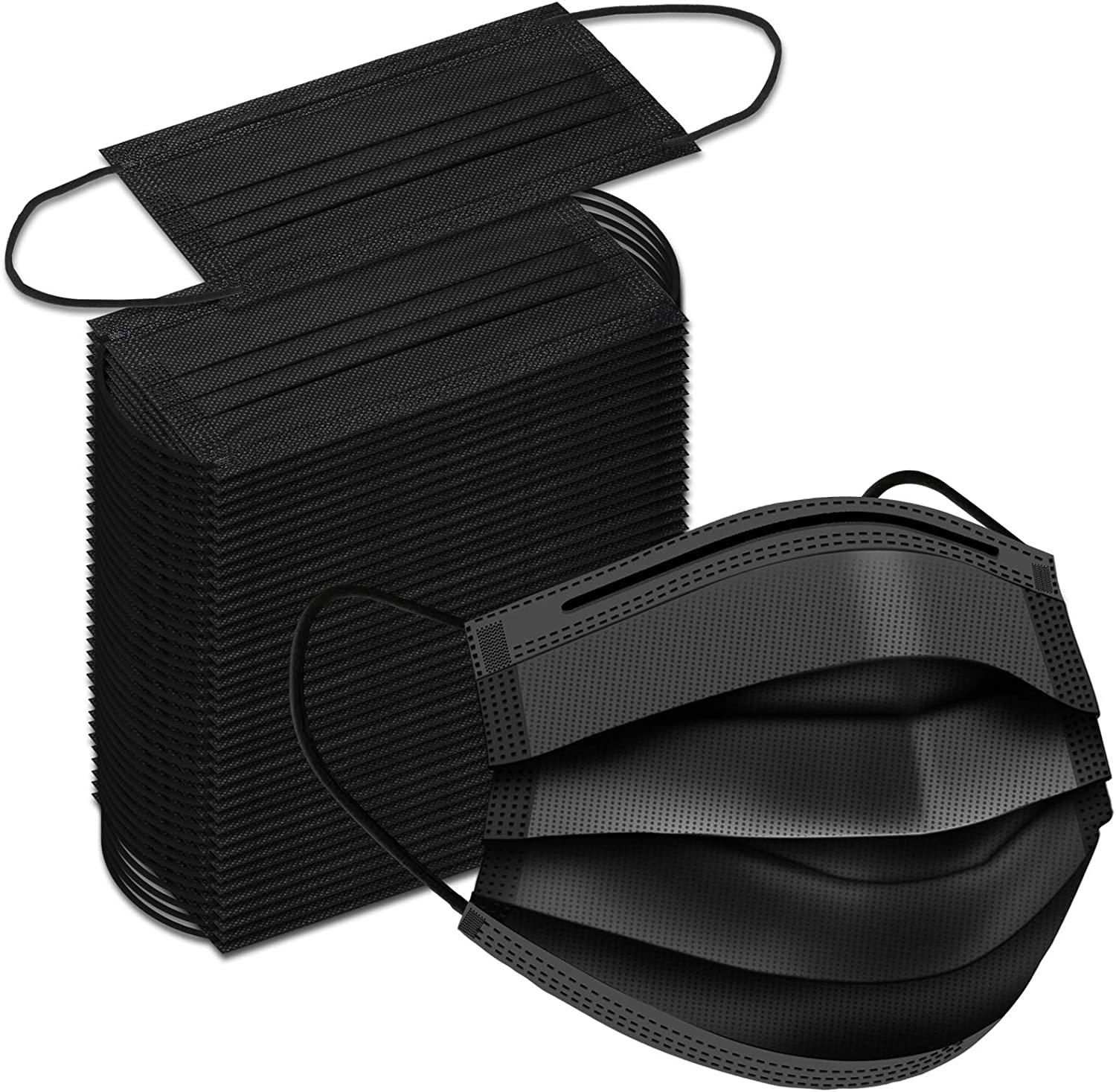 See full amazon price history chart for LAKHDATAR ENTERPRISE Nonwoven Fabric Black Disposable Mask Surgical Mask 3 ply Use and Throw Mask Pack of 100 Pcs Best for Men Women (100-black) LAKHDATAR ENTERPRISE Nonwoven Fabric Black Disposable Mask Surgical Mask 3 ply Use and Throw Mask Pack of 100 Pcs Best for Men Women (100-black) (B0BKW7RL6W) Amazon Price History, Amazon Price Tracker