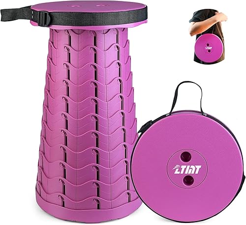 ZTMT Taburete plegable colorido, taburete plegable portátil, capacidad de carga máxima de 397 libras, taburetes plegables telescópicos, taburetes