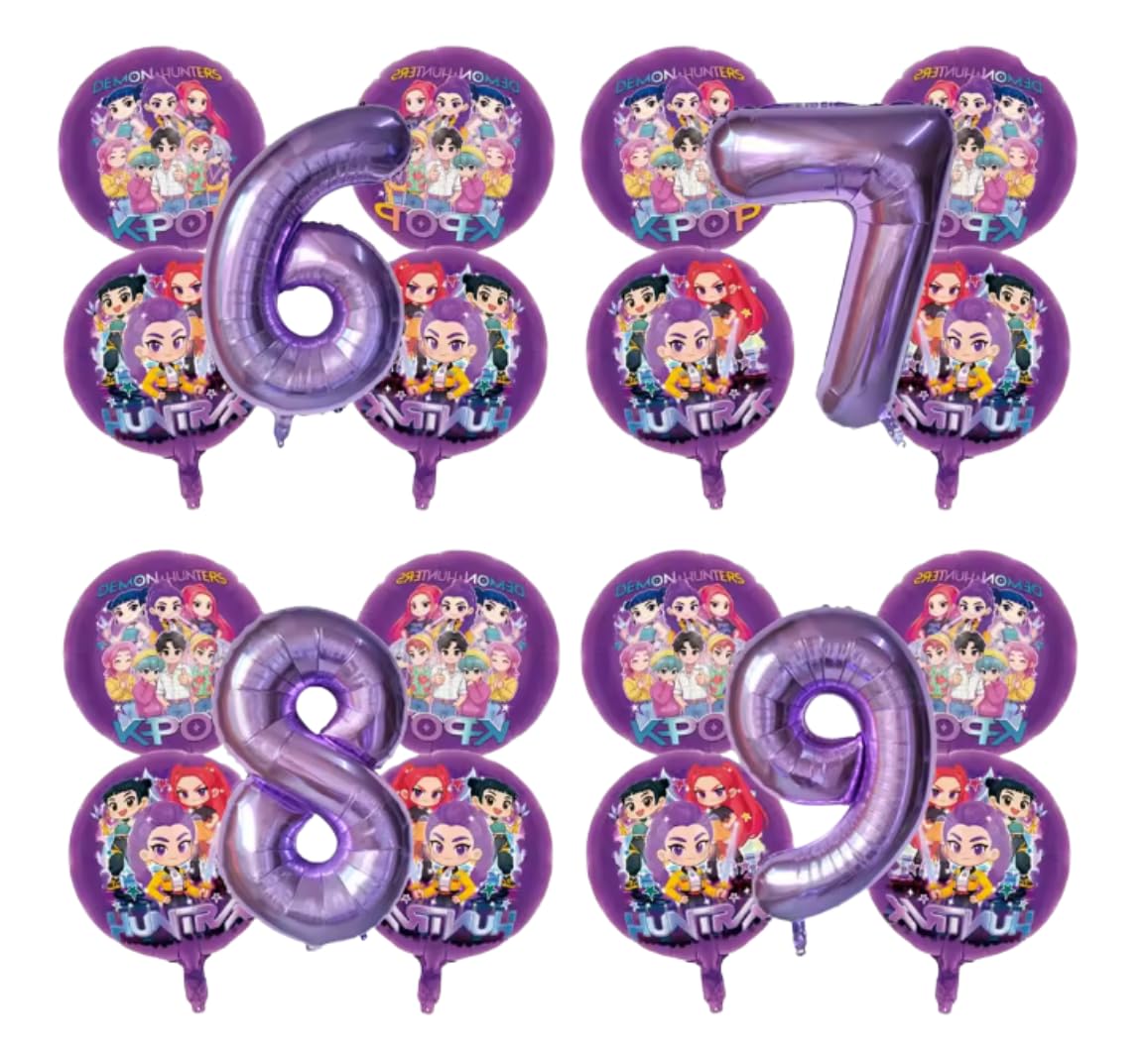 K-POP Foil helium balloons for birthday party (Number 4).