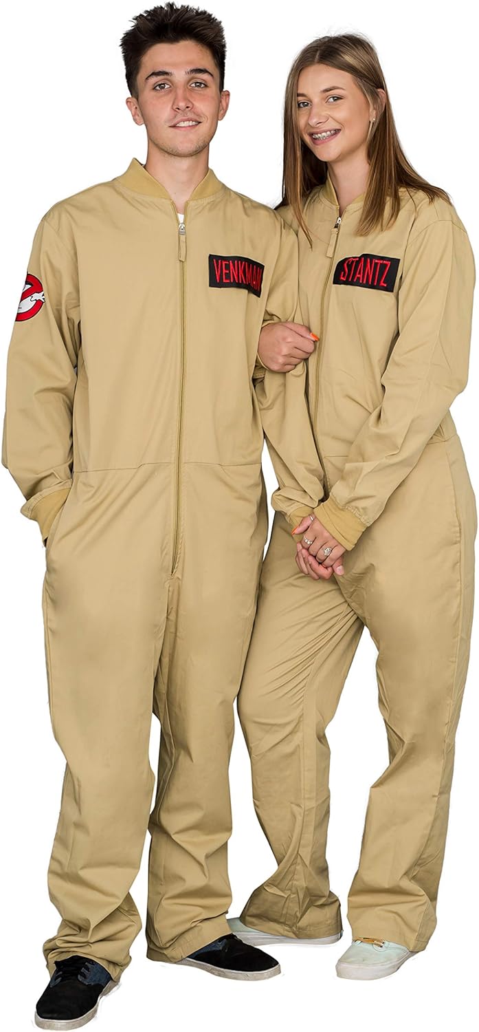 Mad Engine Ghostbusters Adult Costume Zip up Jumpsuit with 4 Interchangeable Patches - Image 5