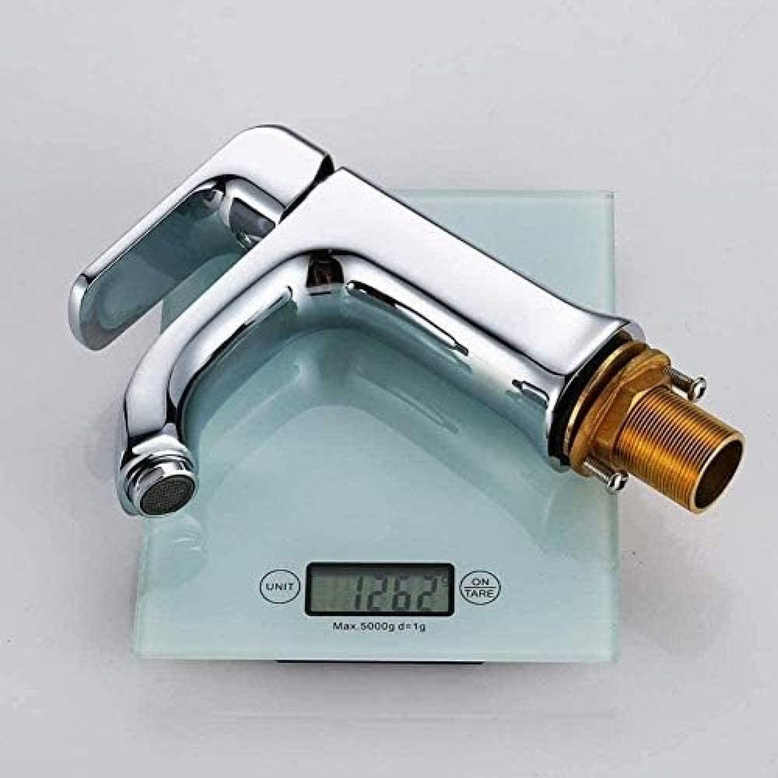 Grifo Grifo de Cocina Grifo de latón Macizo Plateado Accesorios de baño Lavabo Grifo de Fregadero de Color Grifo Mezclador de Agua