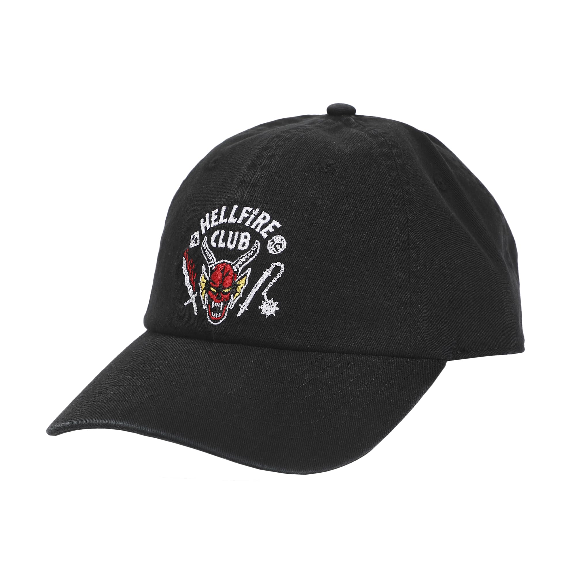 Bioworld Stranger Things Hellfire Club Black Unstructured Baseball Cap