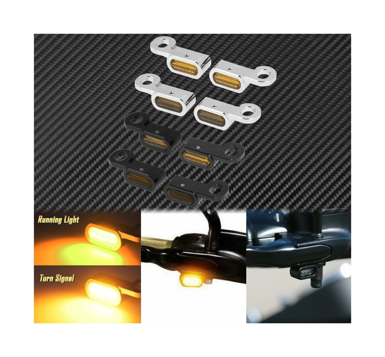 Indicatore di direzione a LED per moto 2X Indicatoris Motos