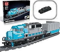 Vista 1 de Train Building Block Set, Freight Cargo Internal Combustion Locomotive Model Building Toys, Gift for Kids Age 8+/Adult