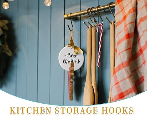 Miniatura 5 de Sratte Mini gancho en S de Navidad de 1 pulgada, ganchos de metal para colgar en forma de S, ganchos de alambre de hierro en forma de S, mini