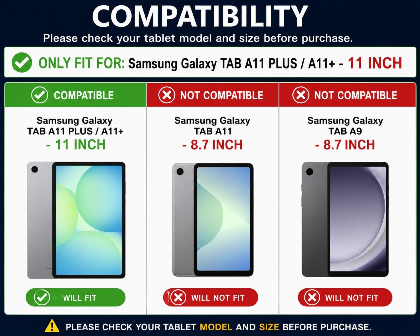 Samsung Galaxy Tab A11+ Cover - 360 Rotate -2