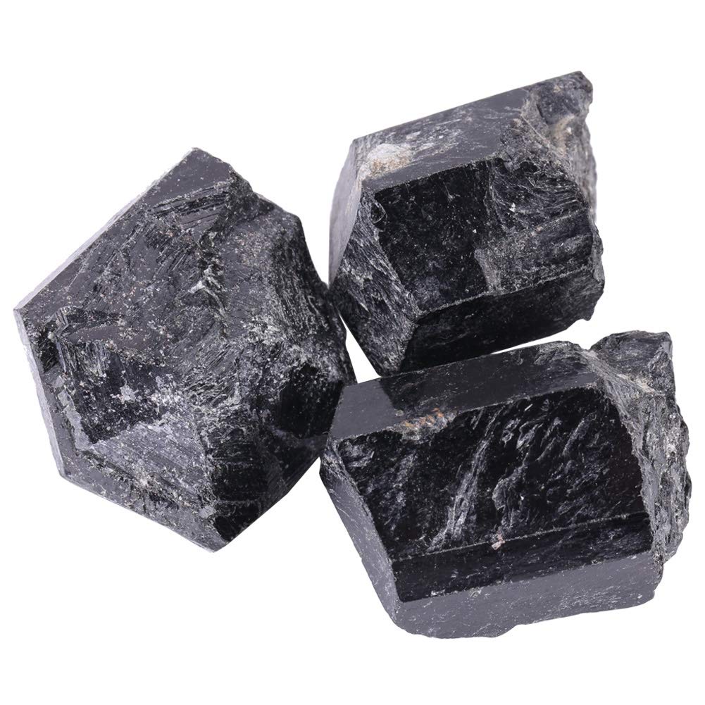 Raw Rough Black Tourmaline Stones, Natural Black Quartz Crystal Tourmaline Mineral Healing Stone for Jewelry Making or Home Decoration - Image 4