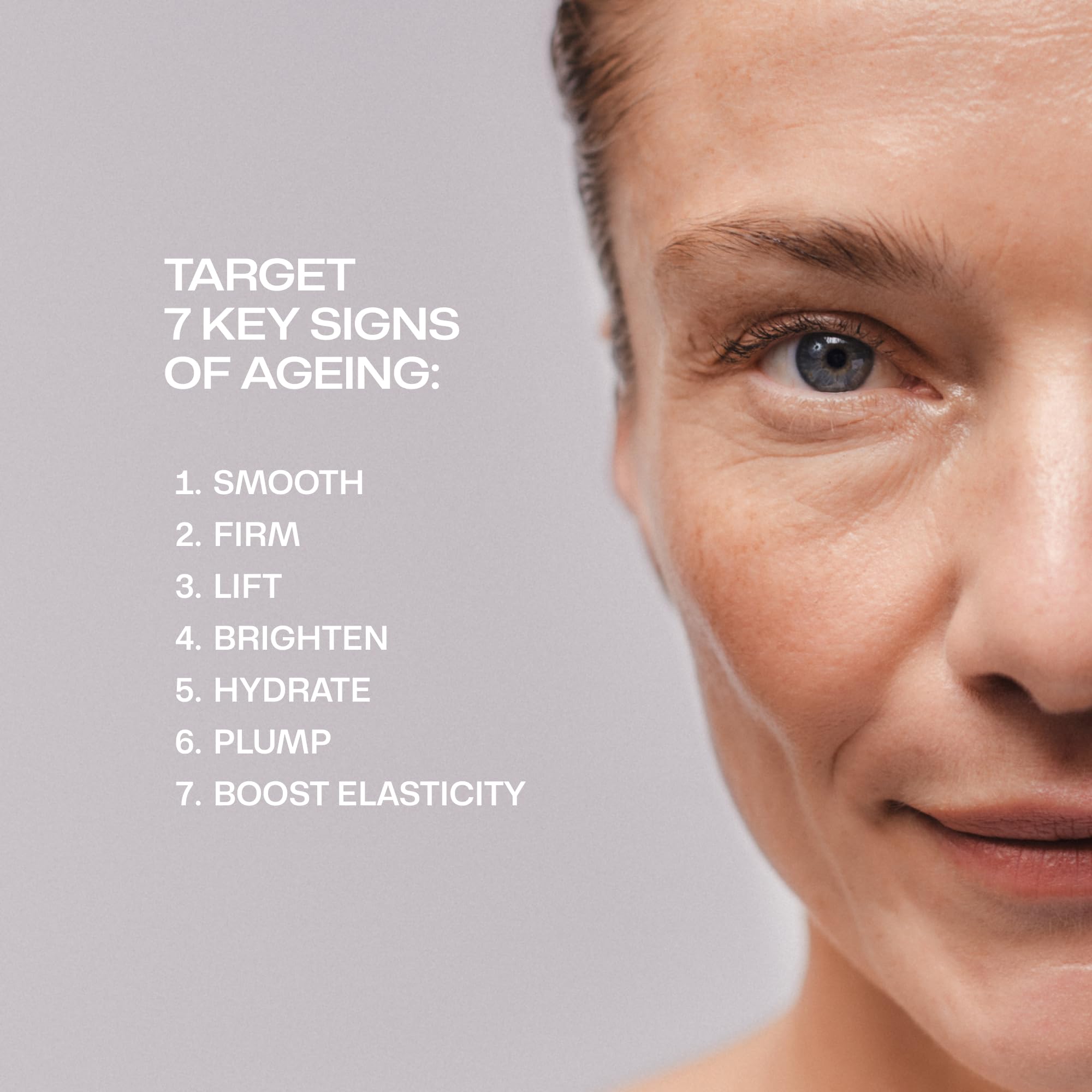 LUMENE Nordic Ageless [Ajaton] Multi-Peptide Anti-Wrinkle Serum | Strafft und glättet die Haut mit Pro-Kollagen-Peptiden und Vitamin B12 | Leicht und feuchtigkeitsspendend | Vegan | 30 ml