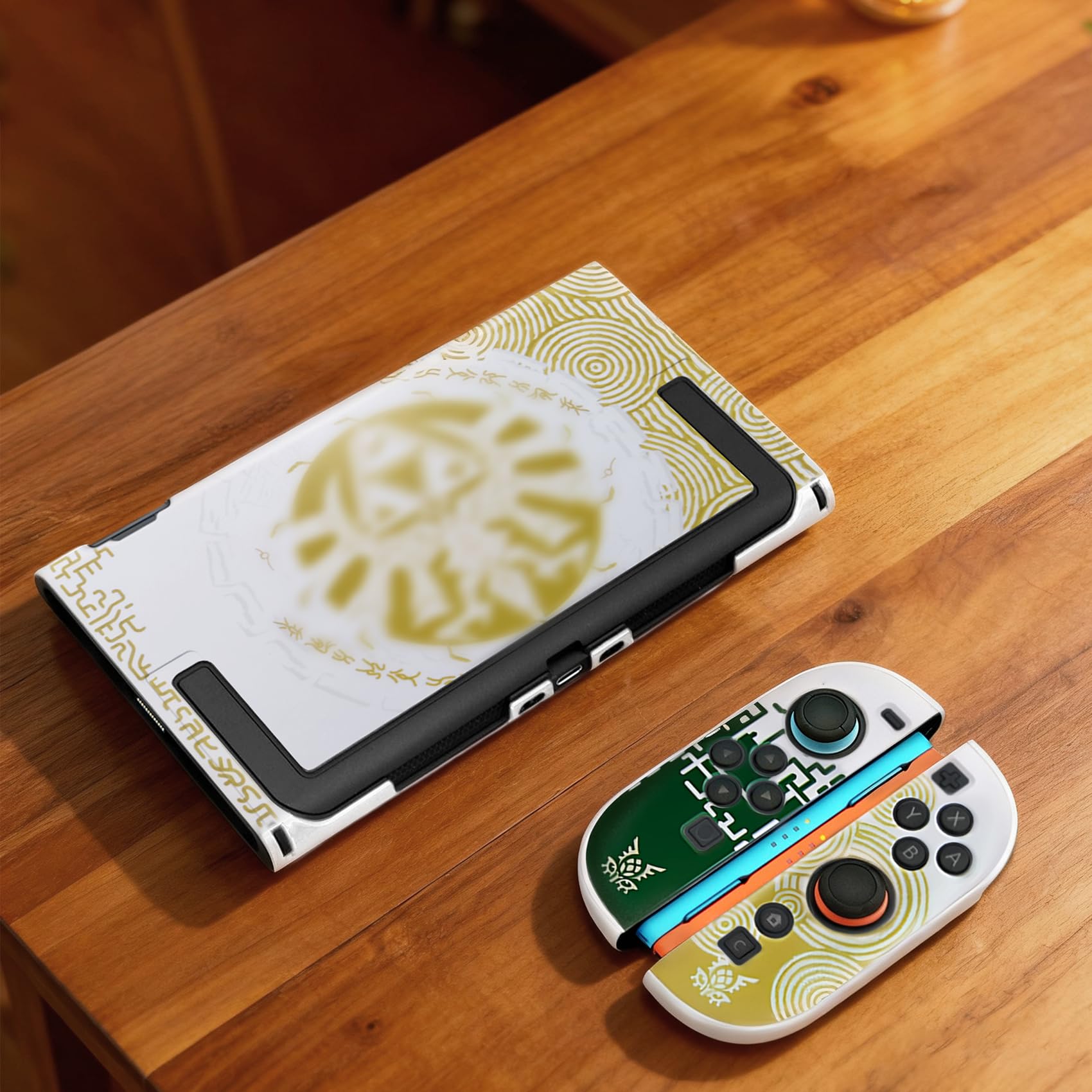 Custodia Switch 2, Cover Rigida Accessori Switch 2 (2025) per console, Antiurto e Antigraffio, Bianco Giallo