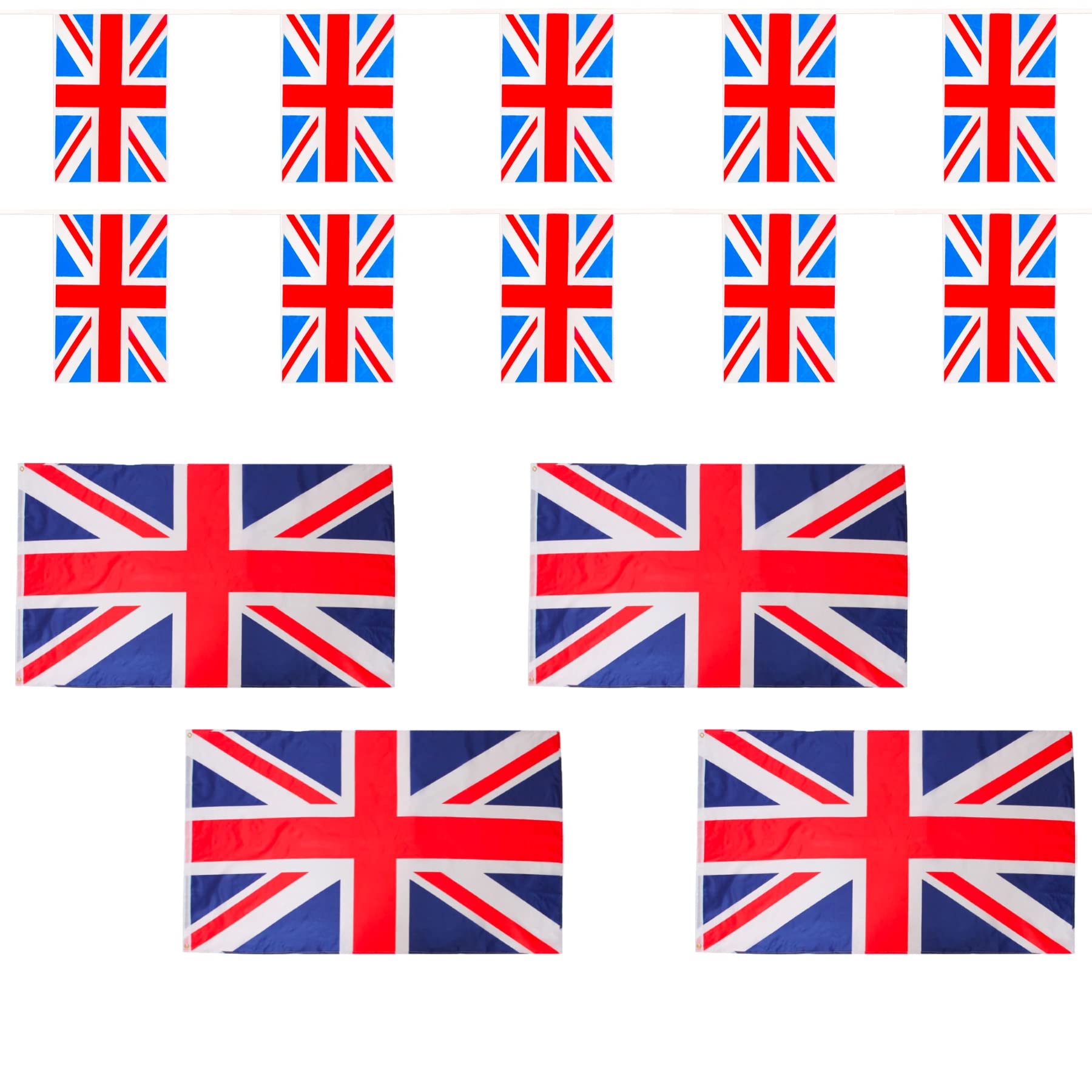 Drapeau Union Jack 152x91 cm avec son chapeau britannique pour célébration