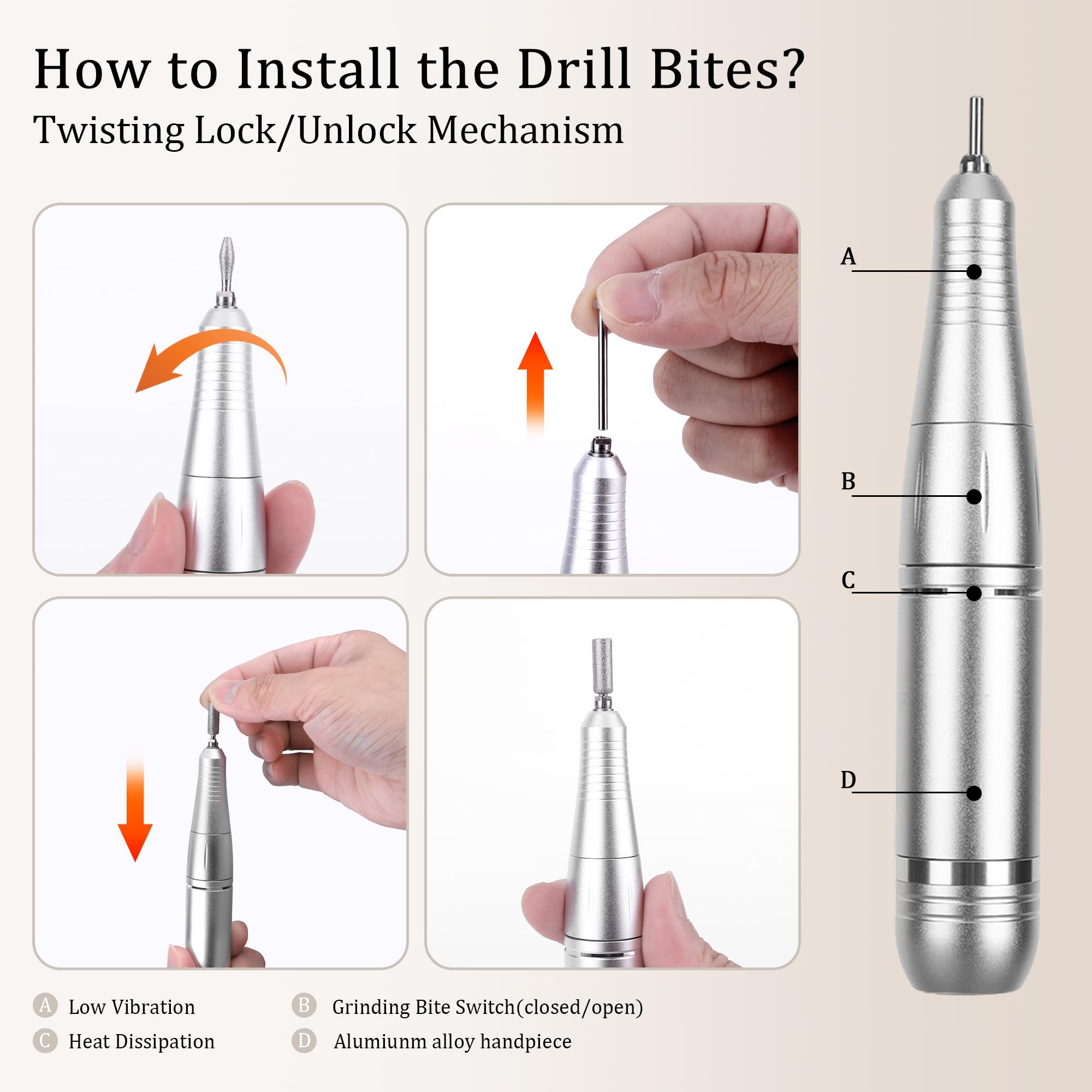 LJEC Nail Drill 45000 RPM - Image 4