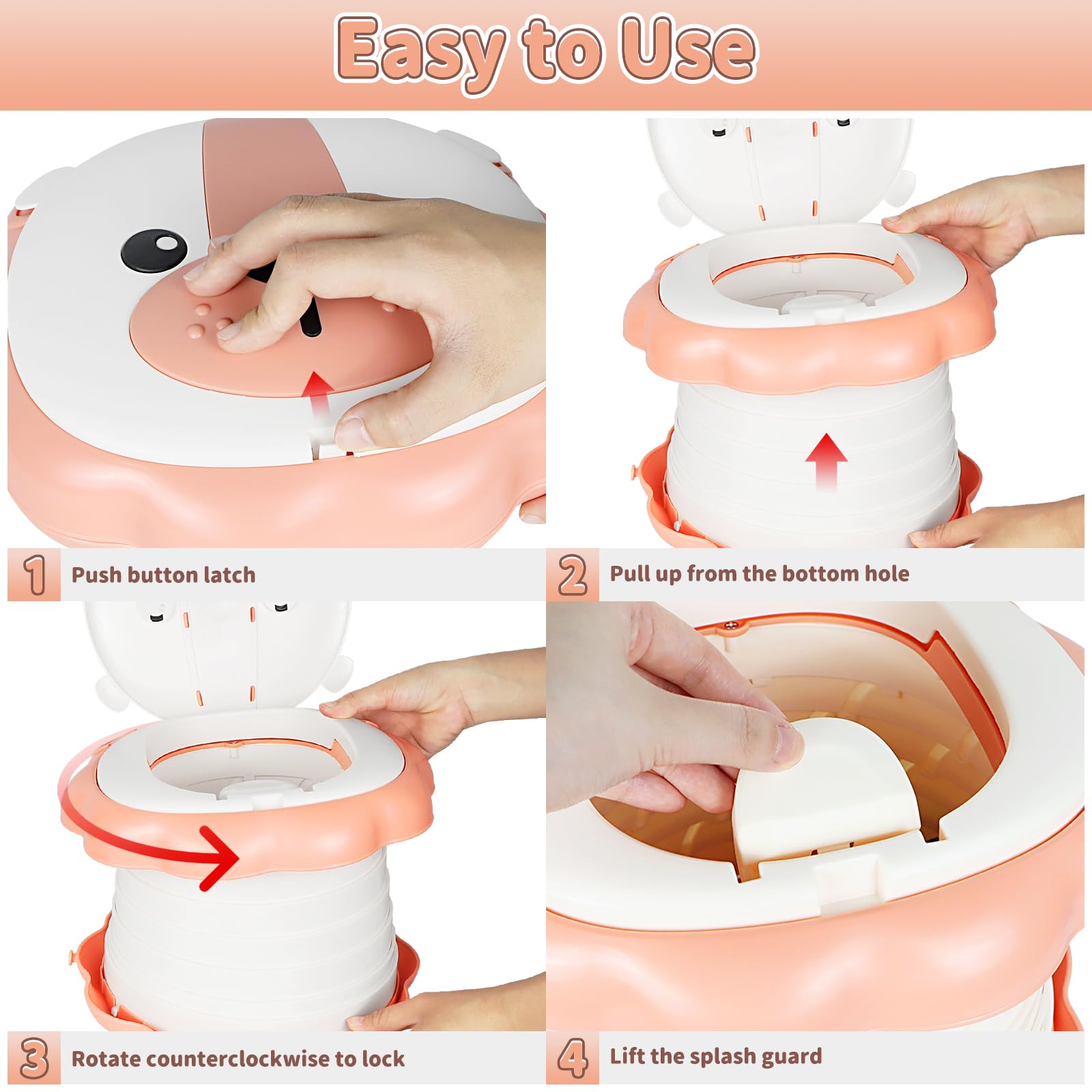 Yeelua Baby Potty Training Toilet Seat with Potty Bags - Image 4