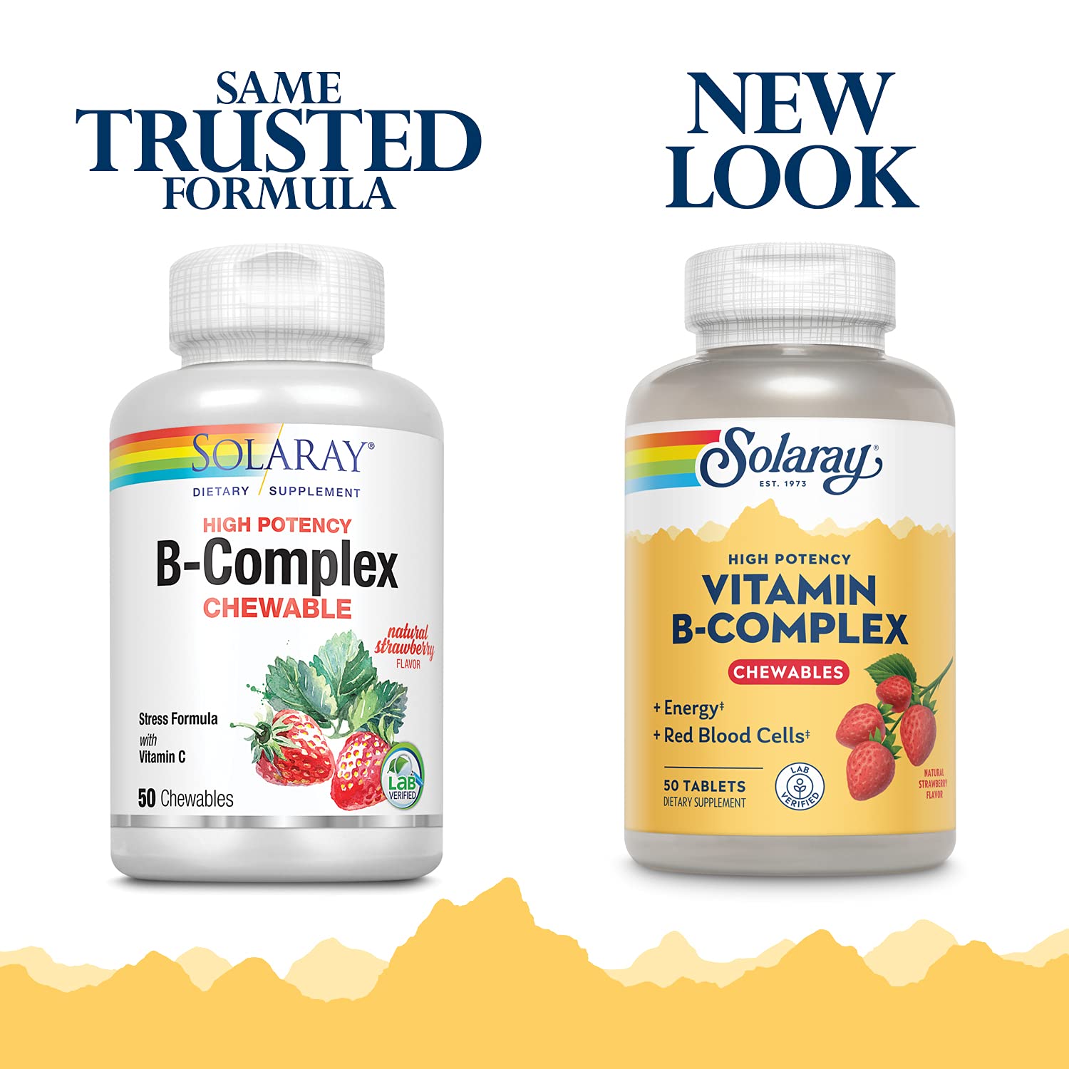 Solaray Vitamin Chewables, Strawberry, Healthy Energy, Red