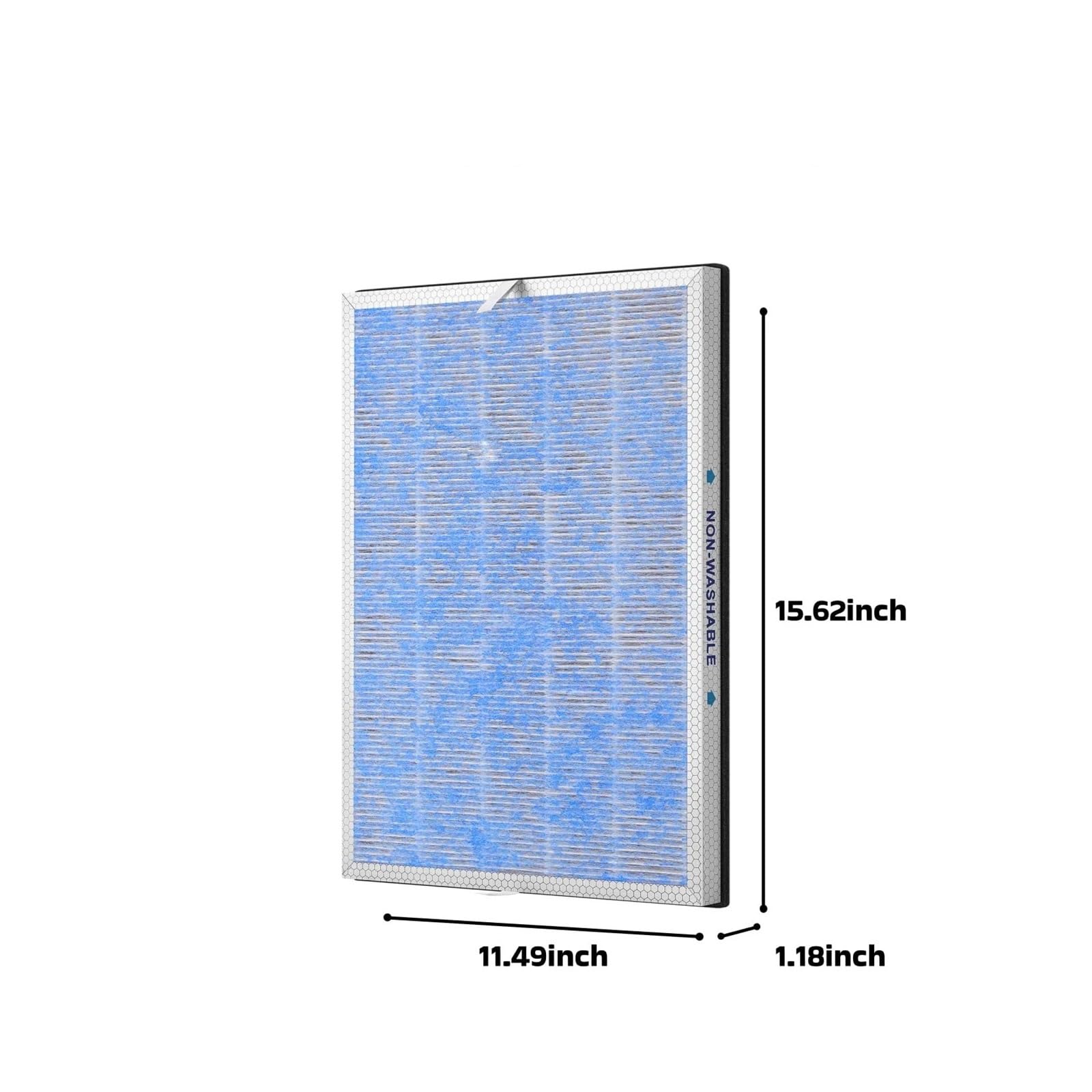 Compatible Con Soluciones De Membrana MSA3 MSA3S Filtro De Aire | Malla acodada de los elementos los reemplazos del cartucho del purificador de la estera del flujo de la hoja carbono(2 Pcs)