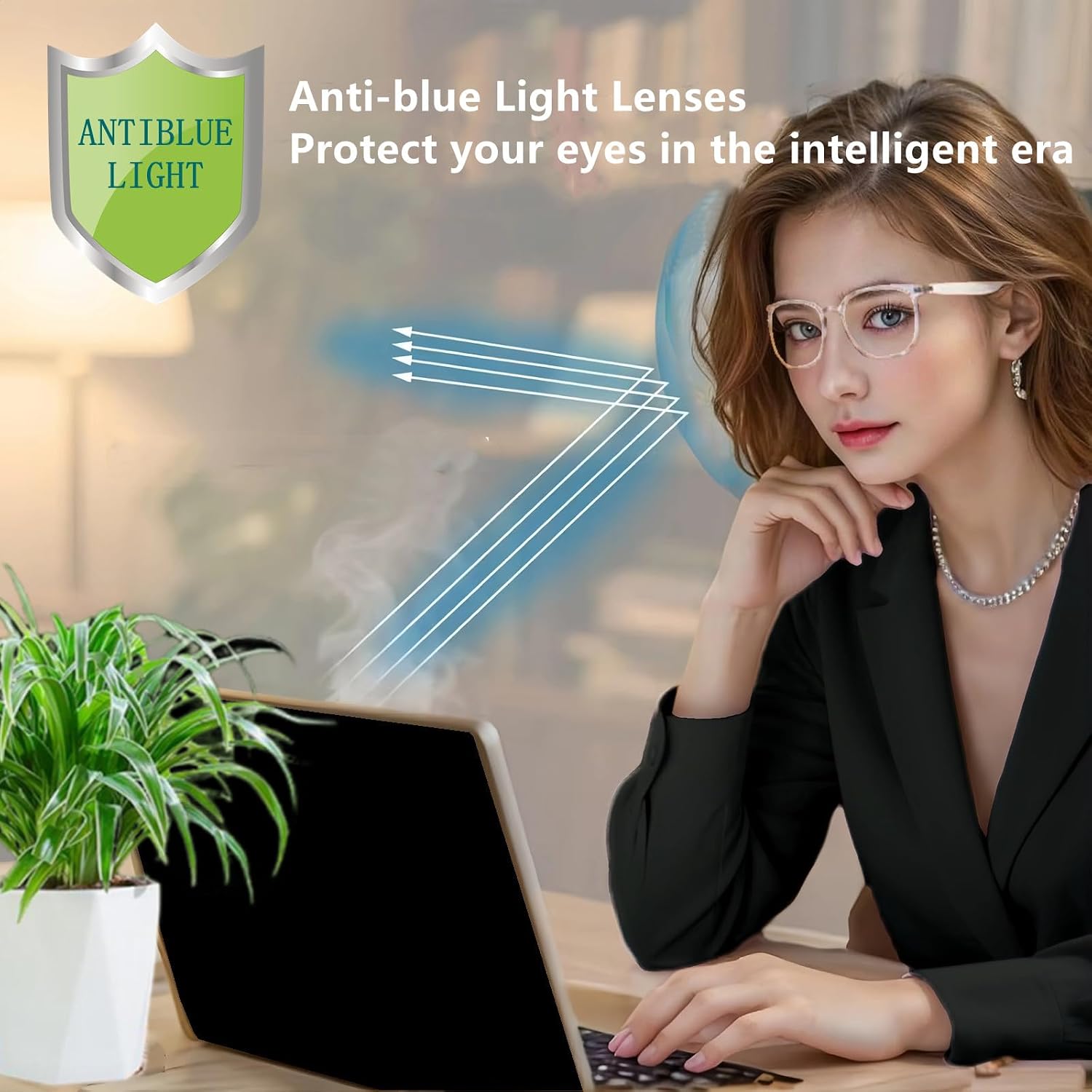 AI Translation Bluetooth Glasses,Smart Glasses for Women with GPT AI Real-Time Translator (144 Languages) - Bluetooth Audio Glasses for Travel, Business Meetings & Study