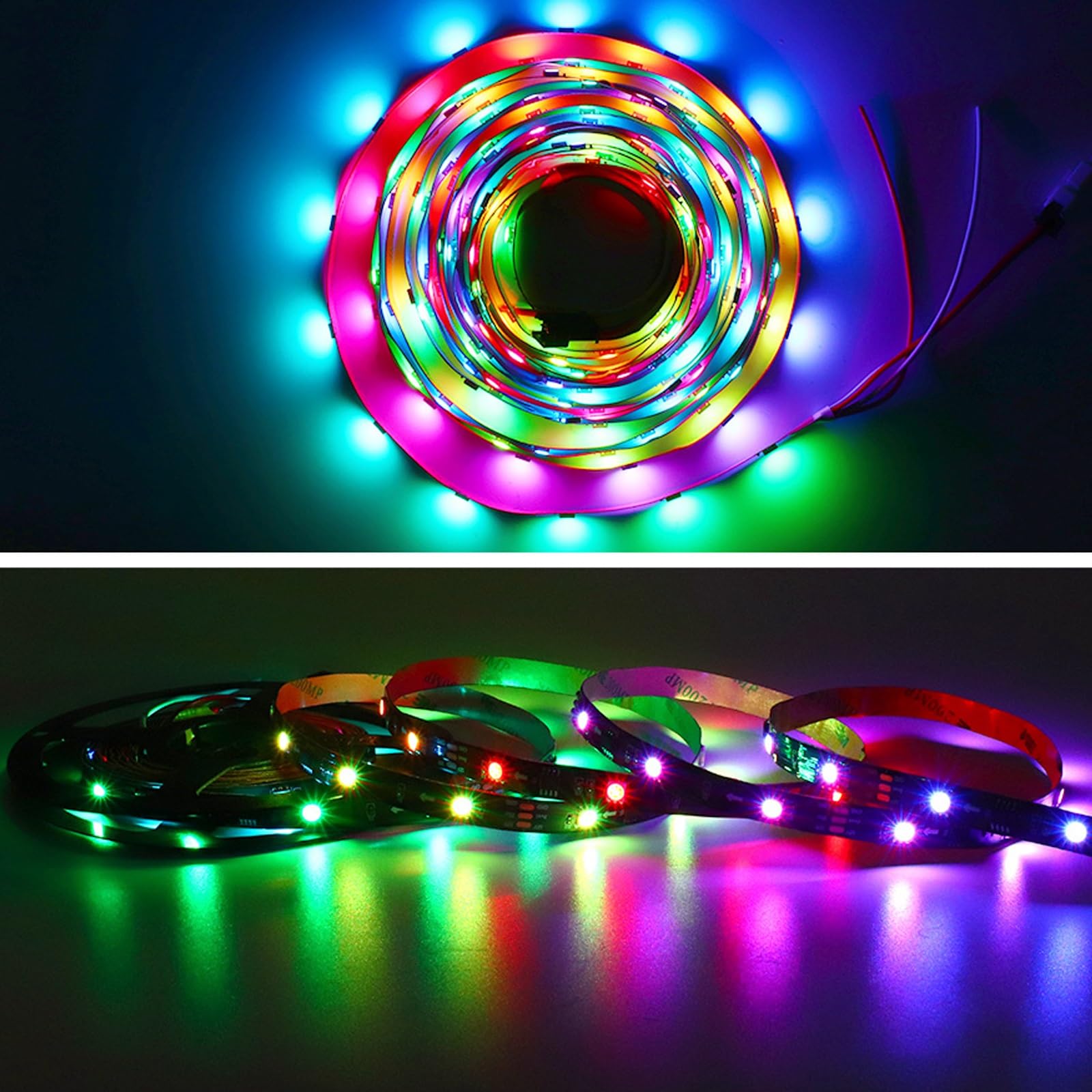 Luci A Led Per TV, 5m/10m Con Telecomando 8 Modalità Timable Sincronizzato Con La Musica, Telecomando Per TV Striscia Luminosa A LED Per Camera Da Letto/gioco/sfondo TV/decorazioni Per La Casa(10m (Bl