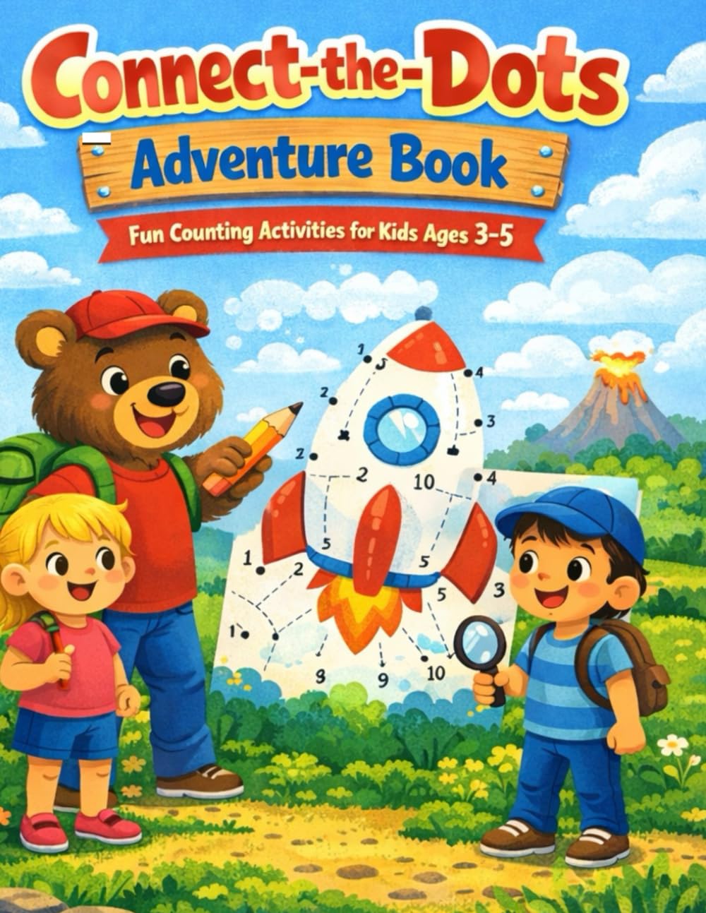 Connect-the-Dots Adventure Book: Fun Counting Activities for Kids Ages 3–5