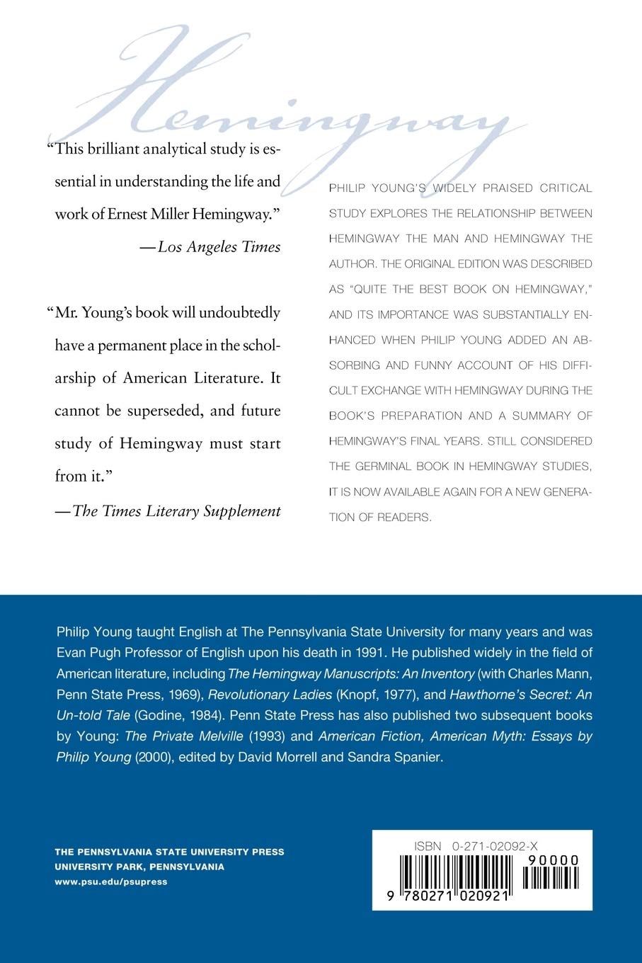 Ernest Hemingway: A Reconsideration (Volume 0)