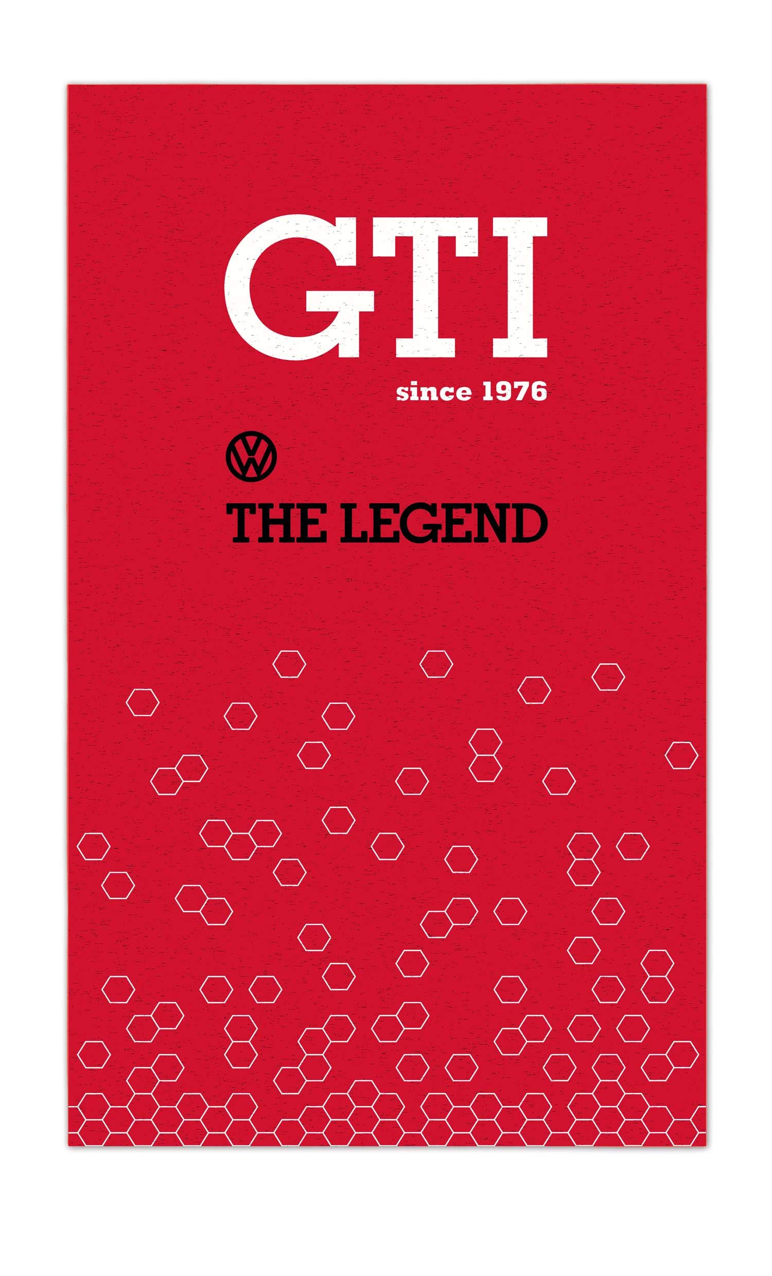 BRISA Ręcznik plażowy, bawełna, Gti - The Legend/czerwony, 155x93