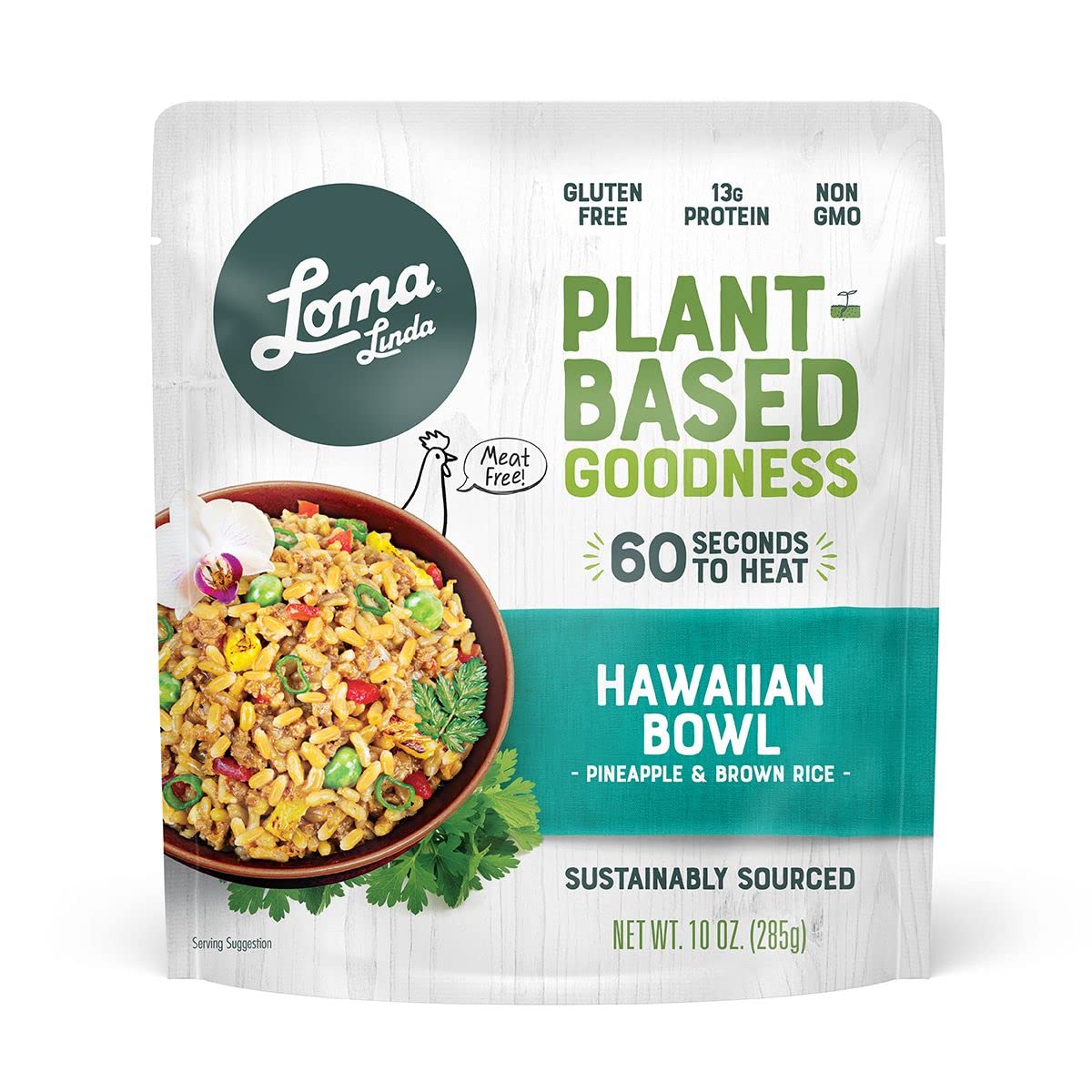 Loma Linda - Plant-Based Complete Meal Solution Packets (Hawaiian Bowl (10 oz.), 12 Pack)