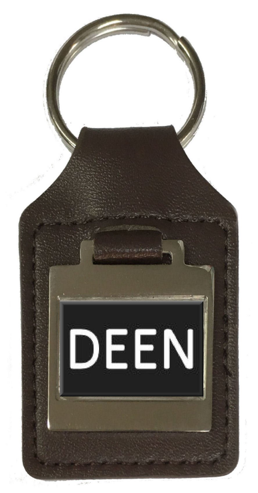 Porte-clés en cuir personnalisable prénom gravé anniversaire - 5