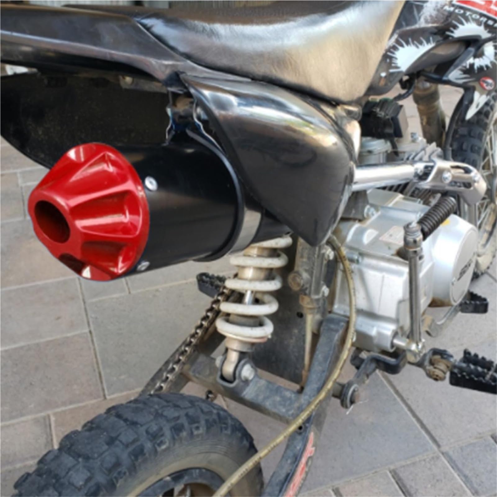 Moto Silenciador Kit de montaje de silenciador de escape para Honda CRF50 XR50 SSR SDG 70 90 110 125 cc Tubo de Escape