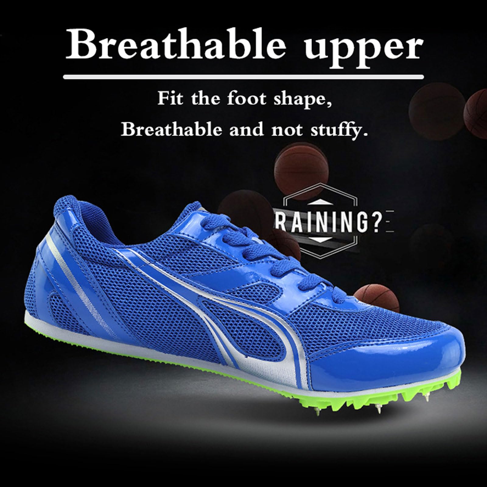 Zapatillas Correr Ligeras y Antideslizantes,Clavos De Running,Zapatillas Unisex Correr Profesionales,Zapatillas Clavos Atletismo,Ligero,Zapatos con Clavos,para Velocidad Running